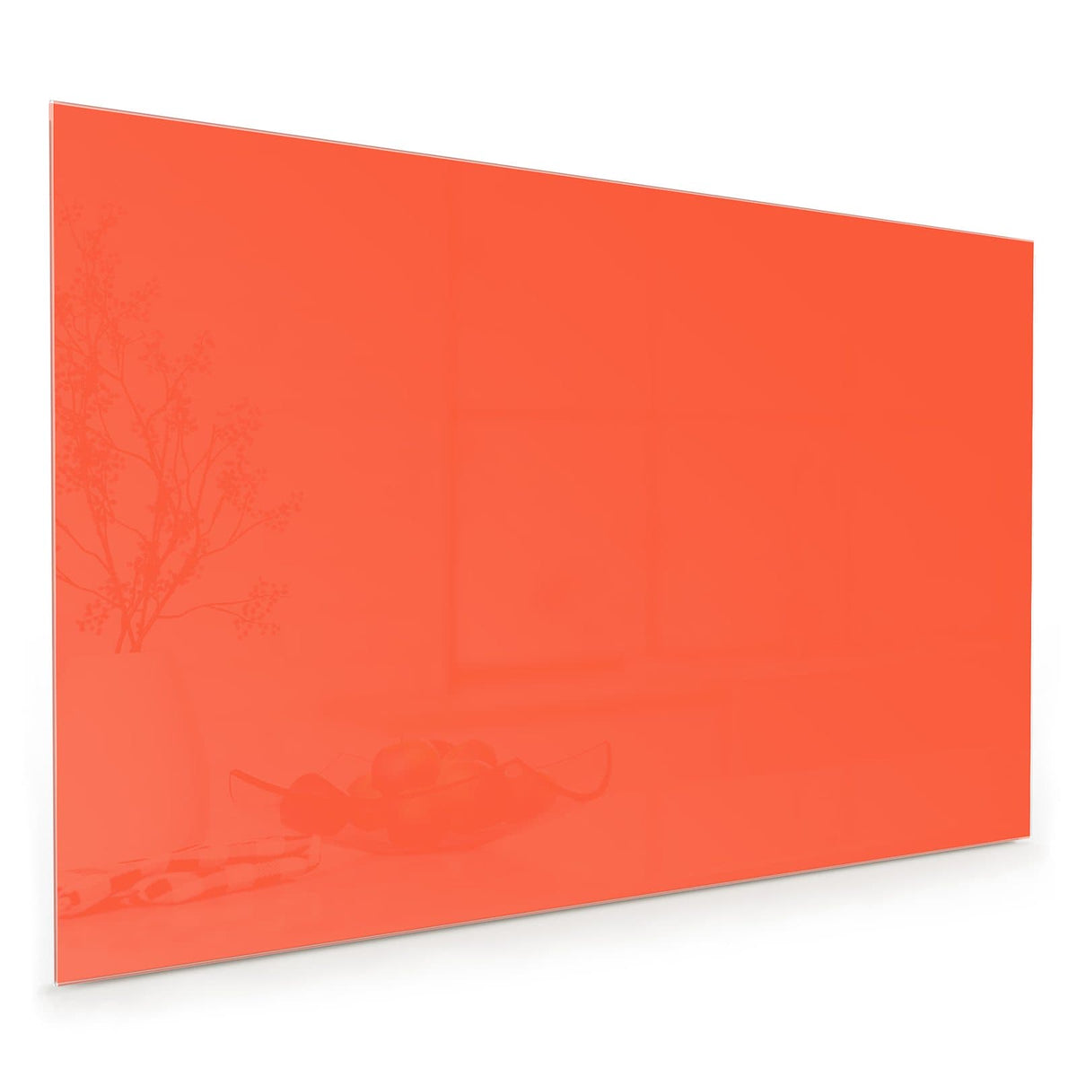Einfarbige Fläche in leuchtendem Rotorange