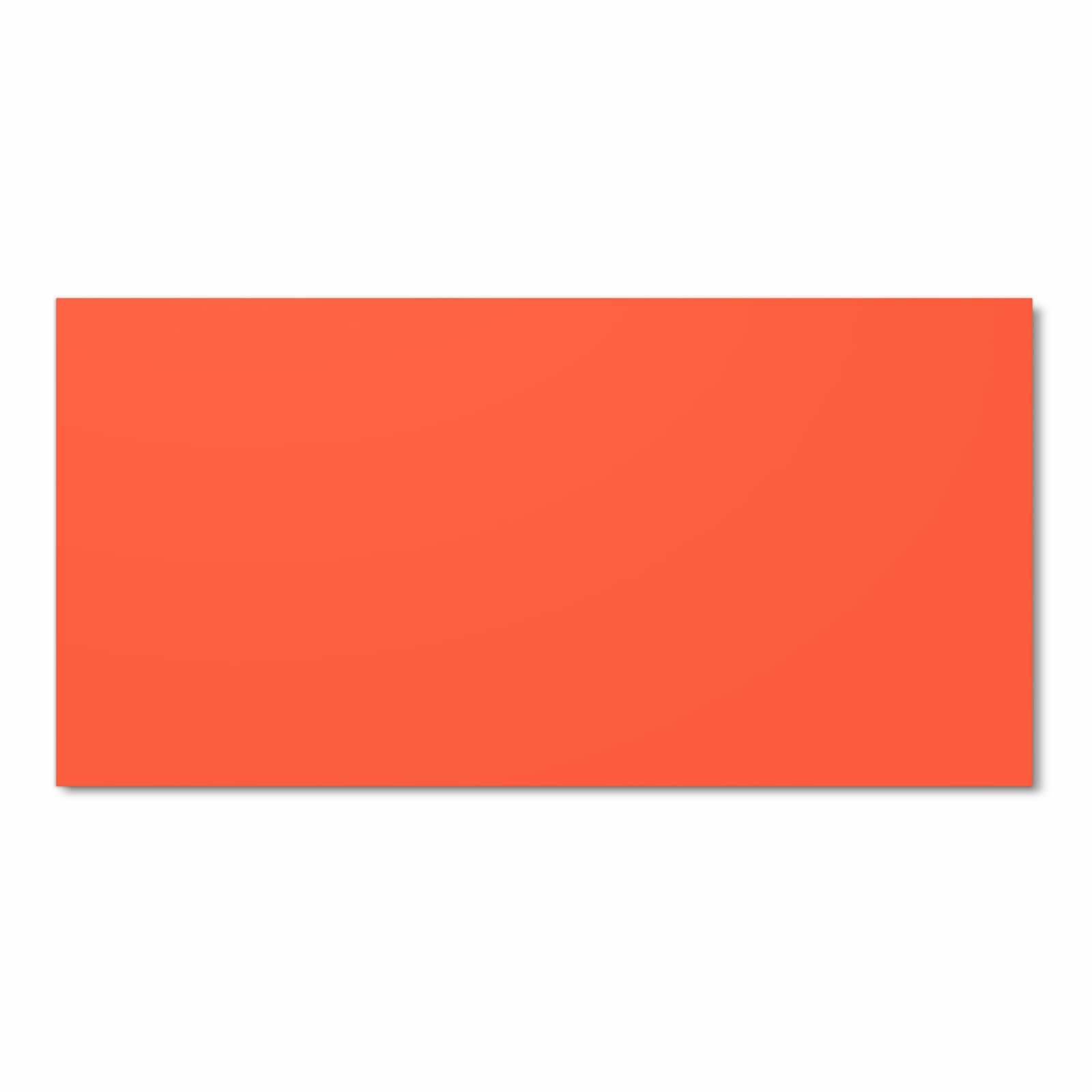 Formstabiler rutschfester Küchenteppich mit Motiv Rot-Oranger Hintergrund in Frontansicht