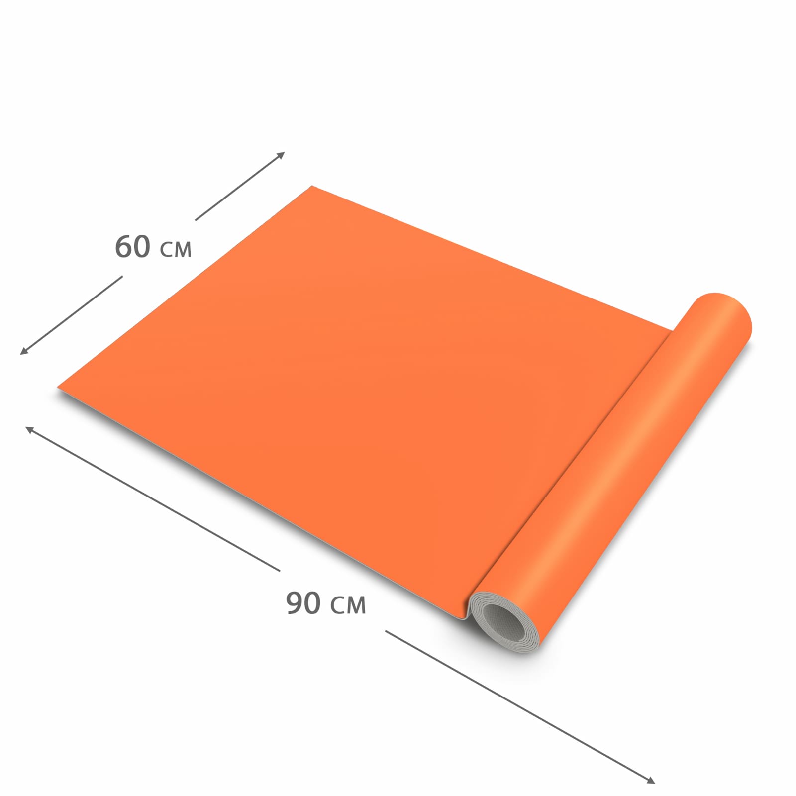 Küchenteppich mit Motiv Dunkeloranger Hintergrund I in der Grösse 90x180 cm für angenehme Haptik