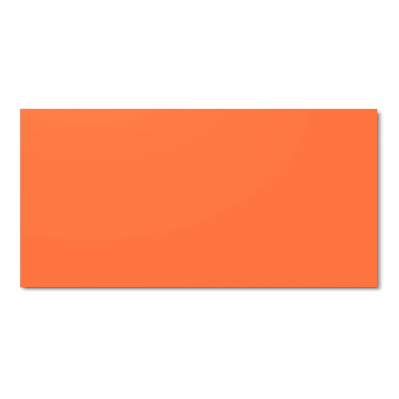 Küchenläufer mit Motiv Dunkeloranger Hintergrund I in Frontansicht für angenehme Haptik