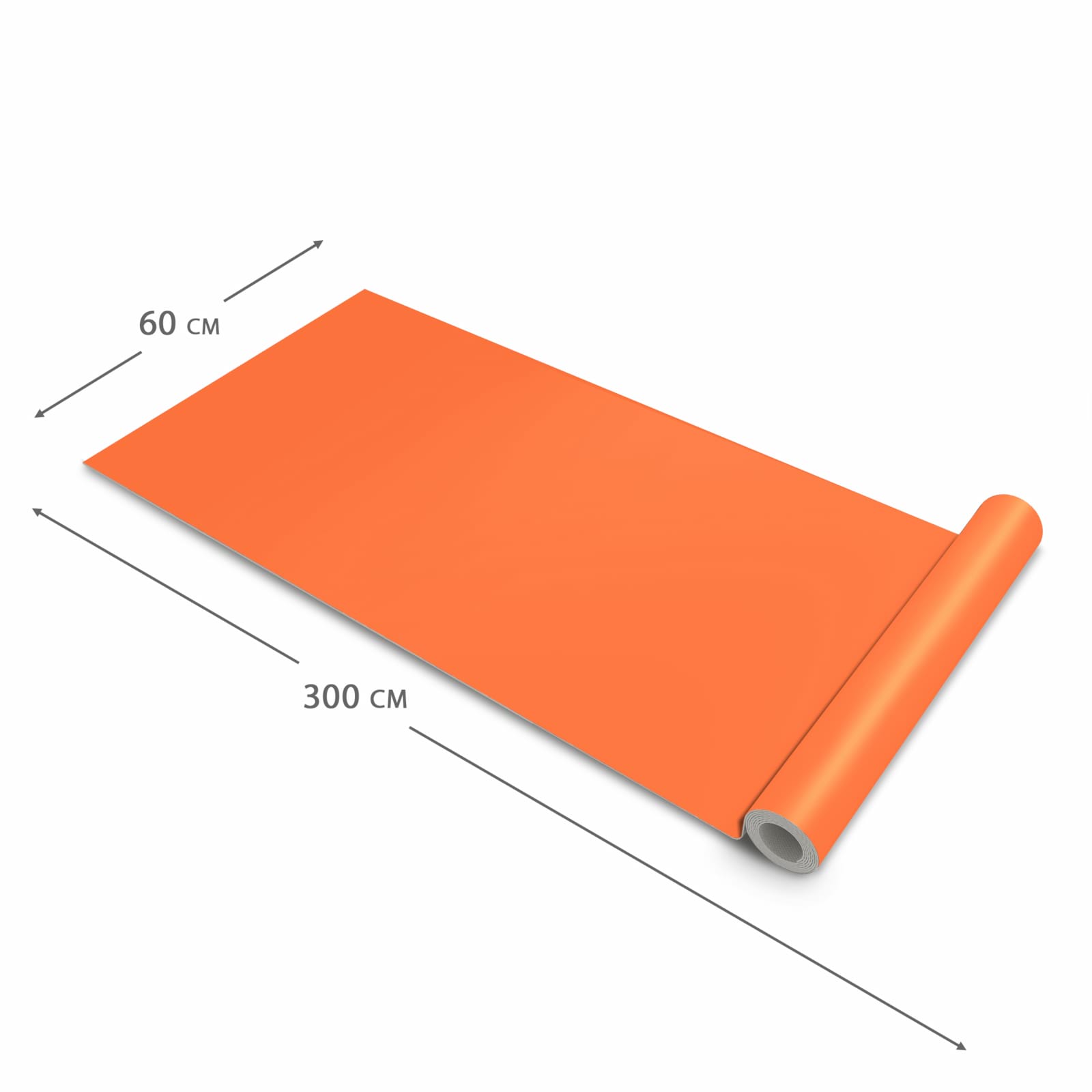 Abwaschbarer Küchenteppich mit Motiv Dunkeloranger Hintergrund I in der Grösse 90x180 cm