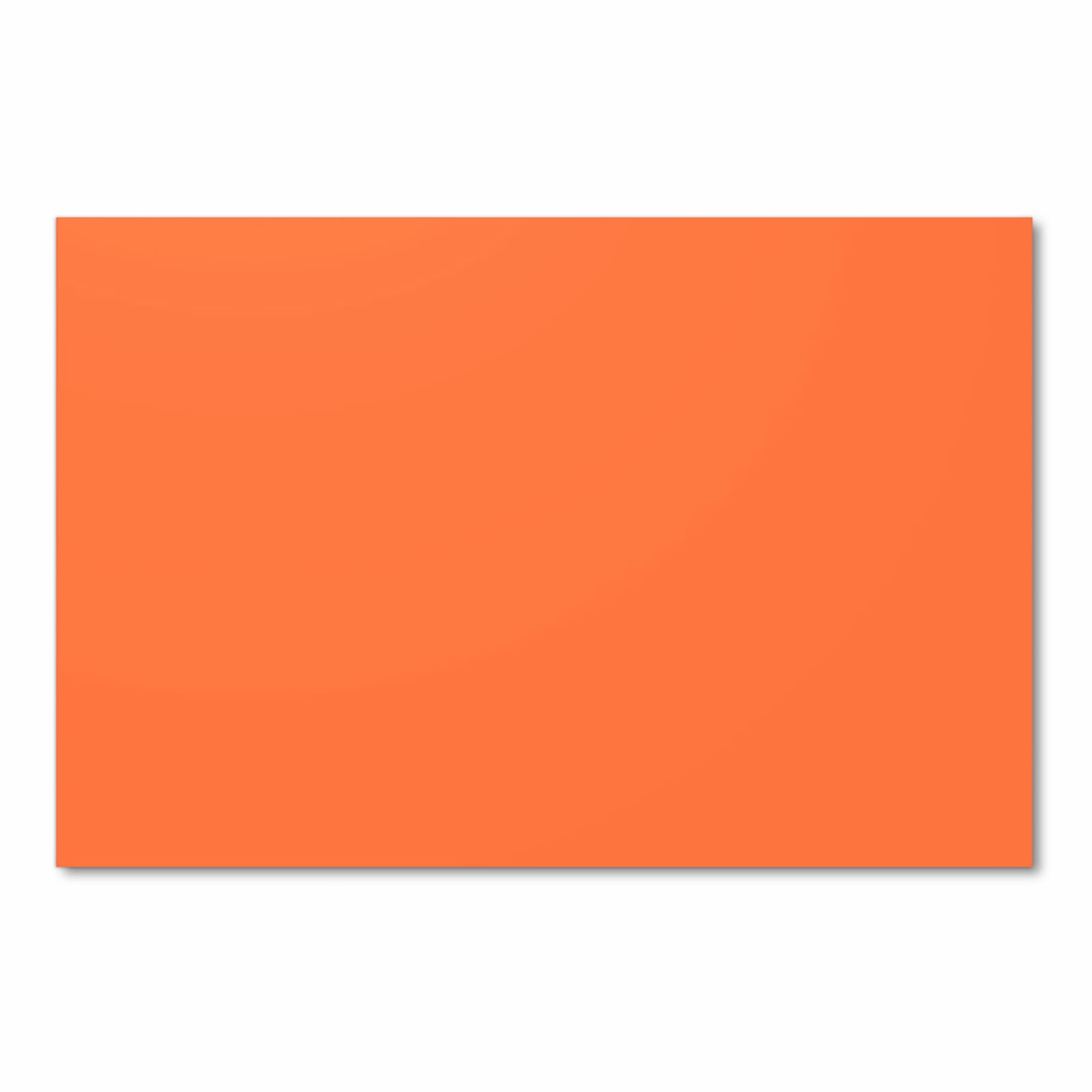 Feuchtigkeitsresistenter dünner Küchenteppich mit Motiv Dunkeloranger Hintergrund I in Frontansicht