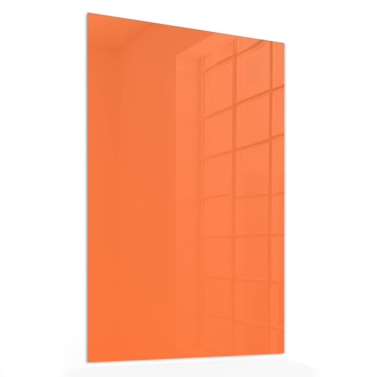 11 Größen – von 30 × 60 bis 60 × 150 cm – Wandbild - Korallenorange - Hochformat