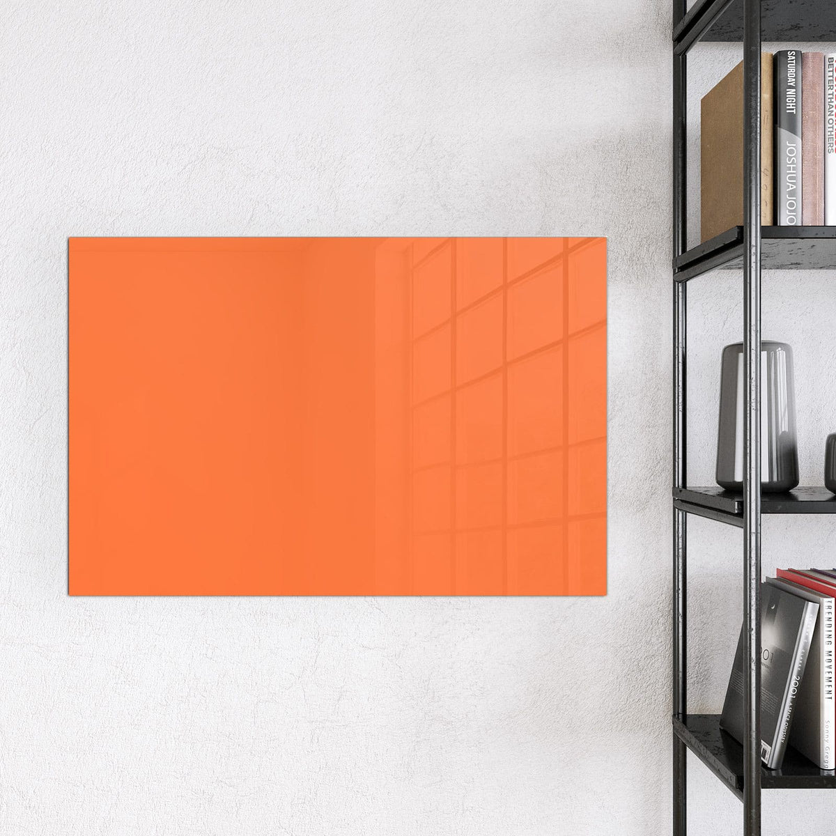 9 Größen – von 30 × 30 bis 120 × 90 cm – Magnettafel - Korallenorange
