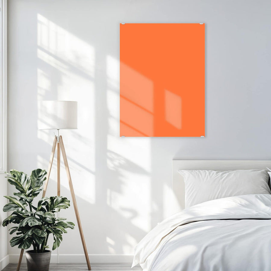 Maße Wandbild - Korallenorange - Hochformat