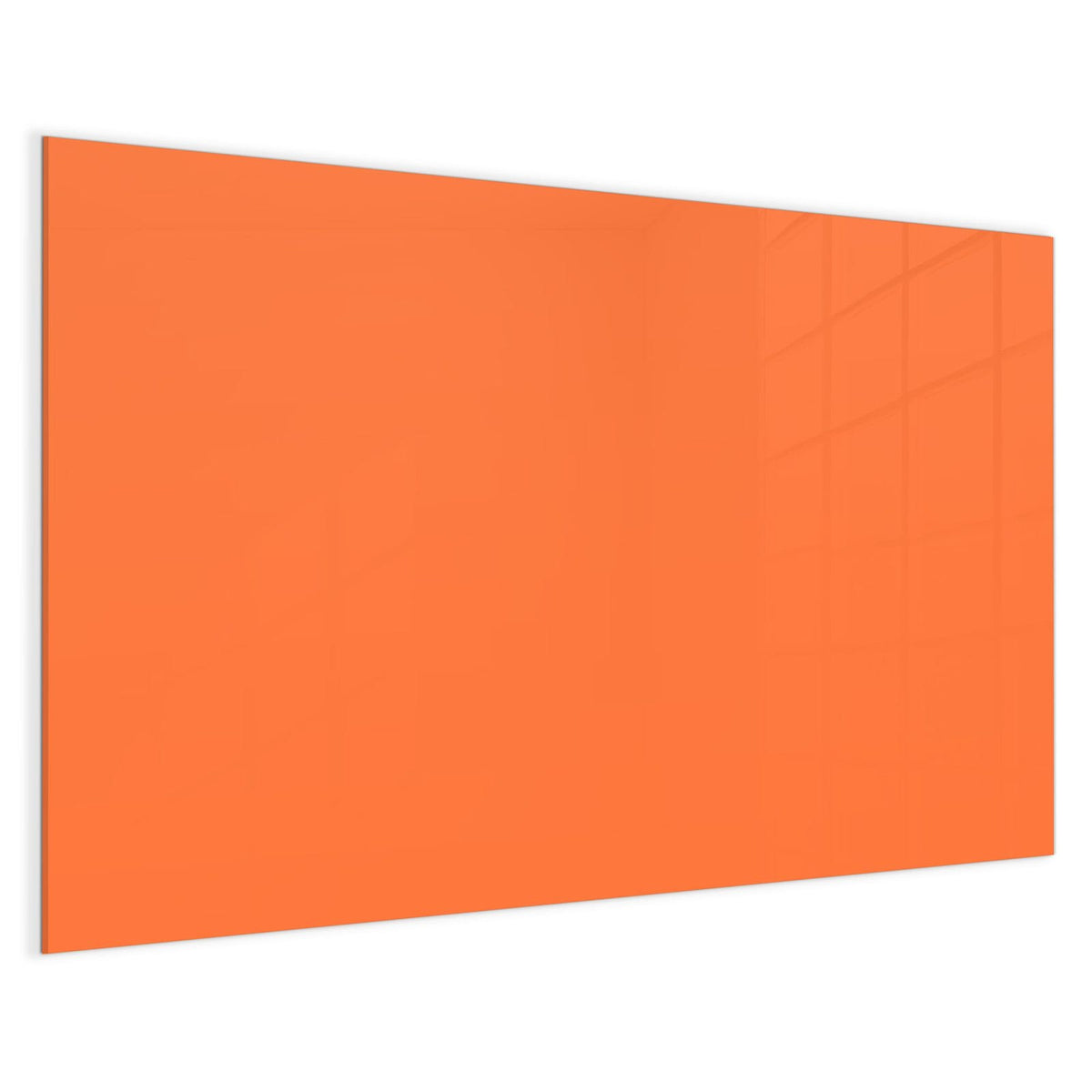4 mm Glas statt lackiertem Blech – Magnettafel - Korallenorange