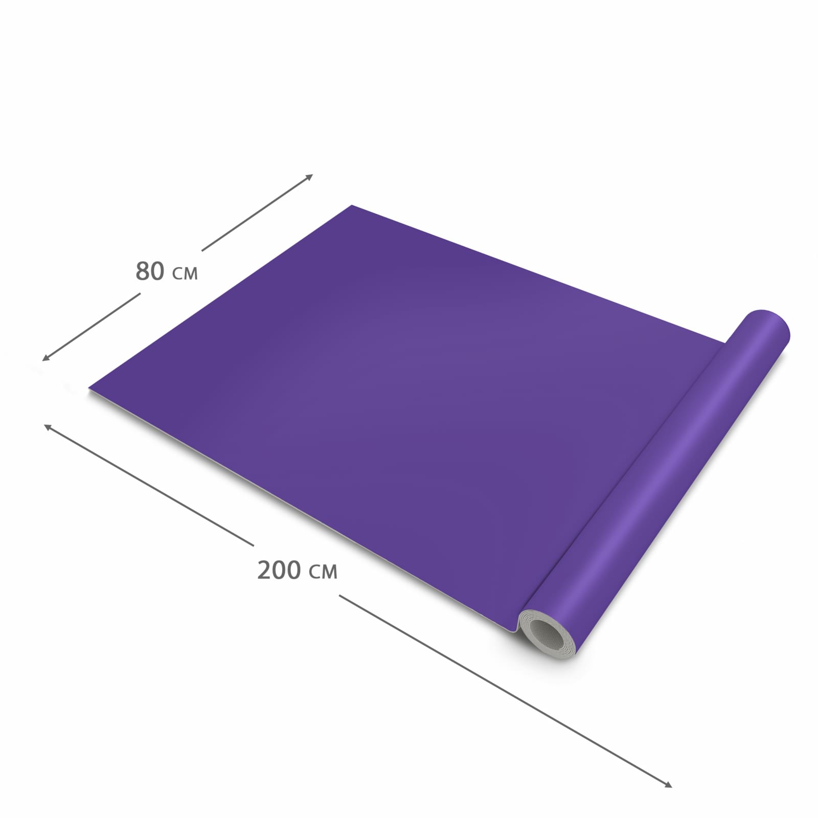 Waschbarer Bodenläufer Teppich mit Motiv Lila Hintergrund I in der Grösse 80x300 cm