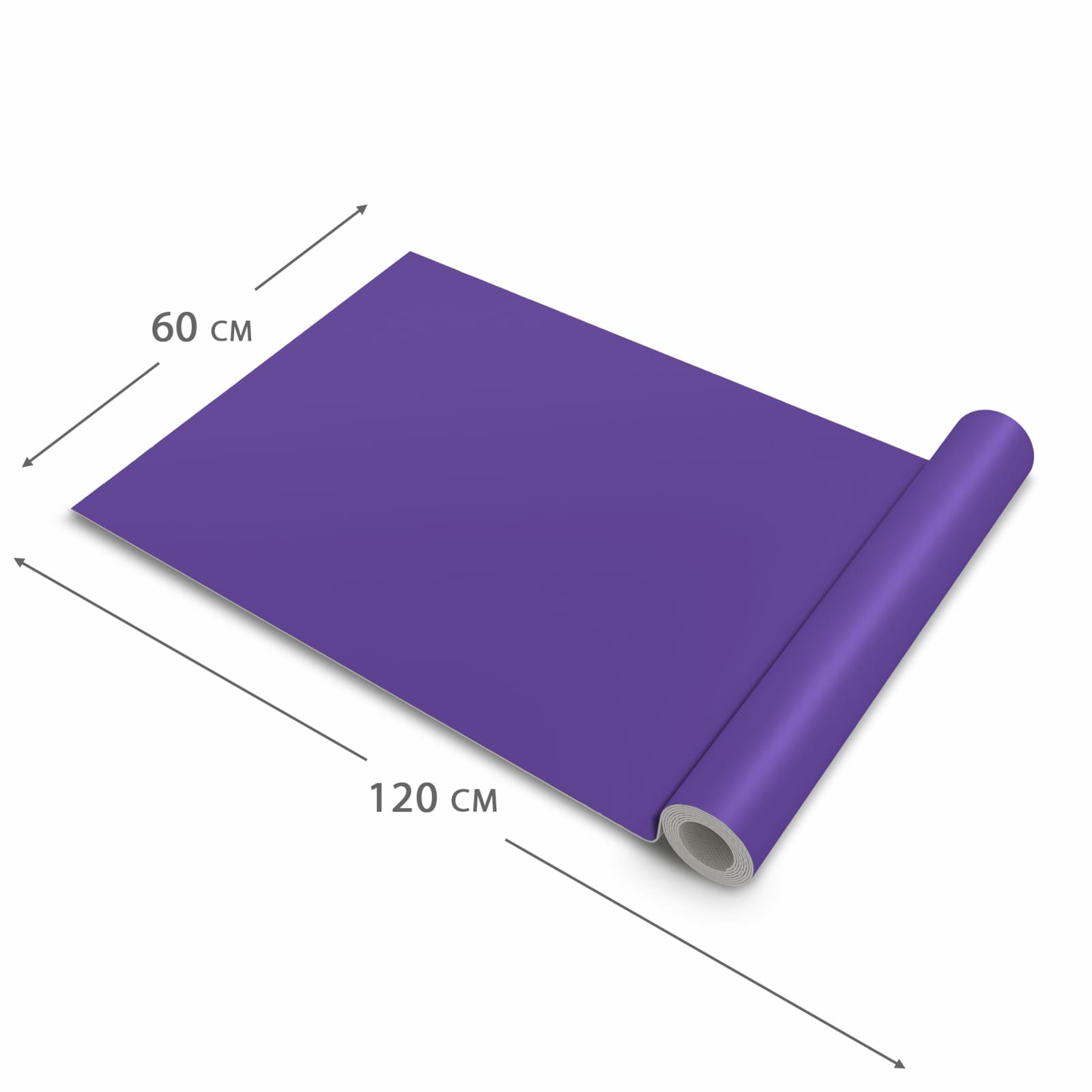 Pflegeleichter dünner Küchenteppich mit Motiv Lila Hintergrund I in der Grösse 80x300 cm