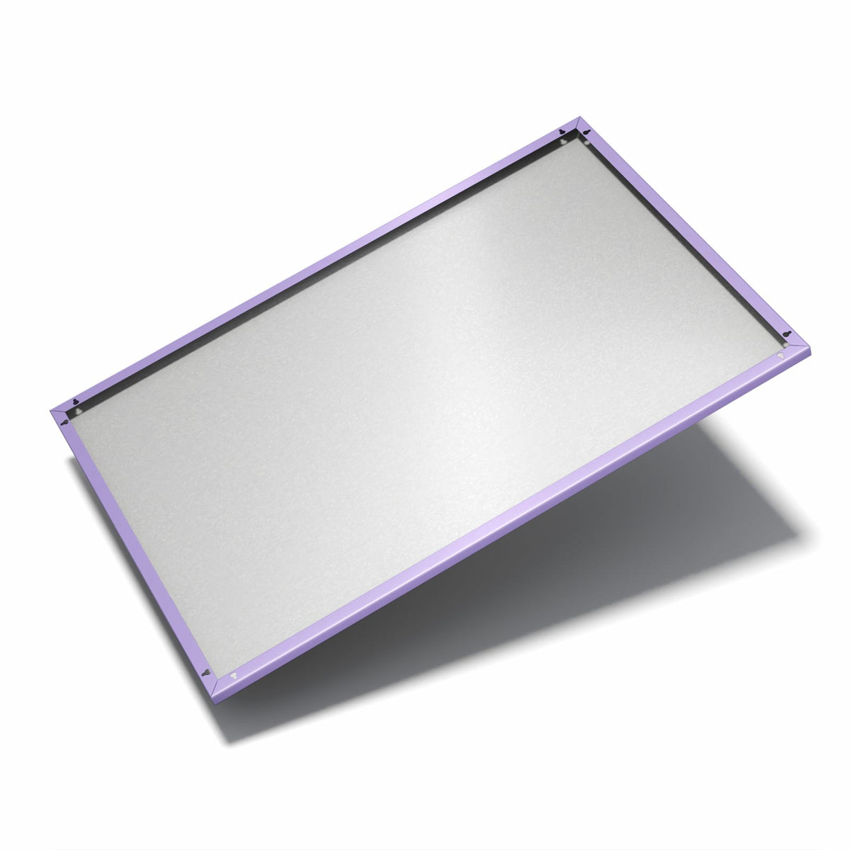 Nur 7 mm – liegt eng an der Wand – Metall Magnettafel - Lavendelviolett