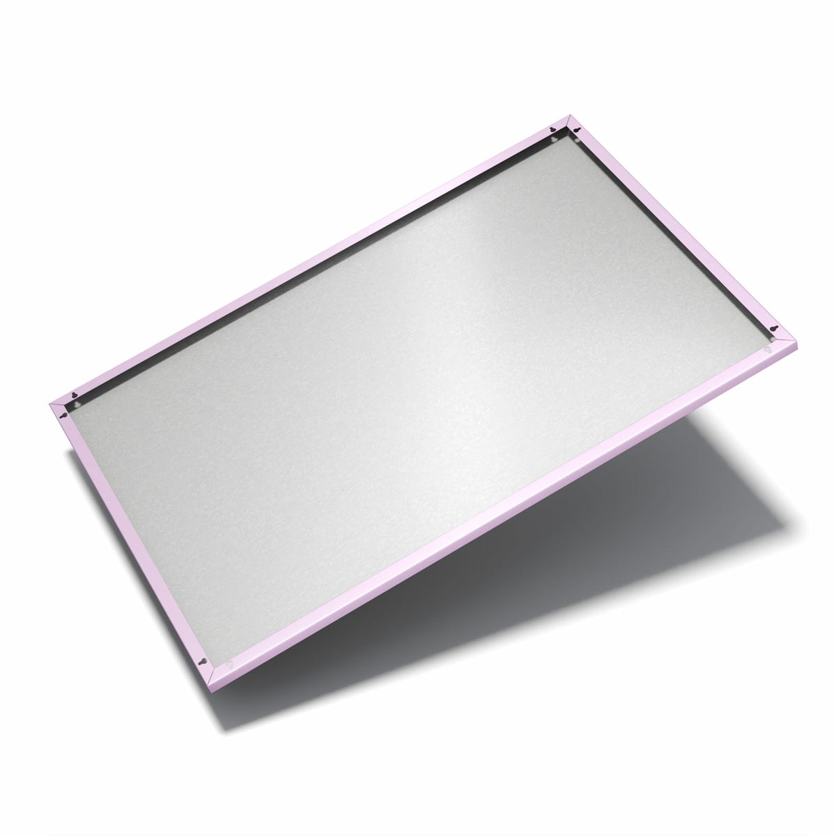 Nur 7 mm – liegt eng an der Wand – Metall Magnettafel - Fliederlila