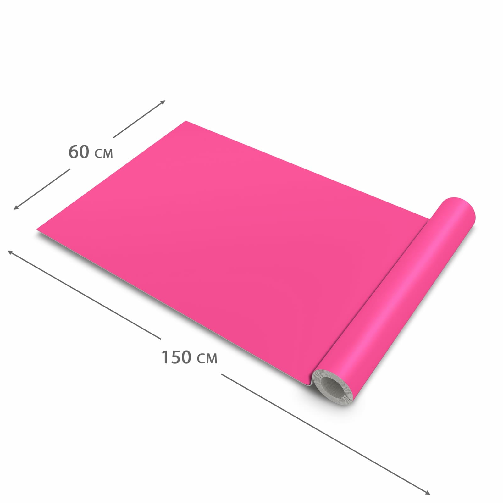 Hygienischer Teppich fürs Esszimmer mit Motiv Pinker Hintergrund in der Grösse 80x250 cm