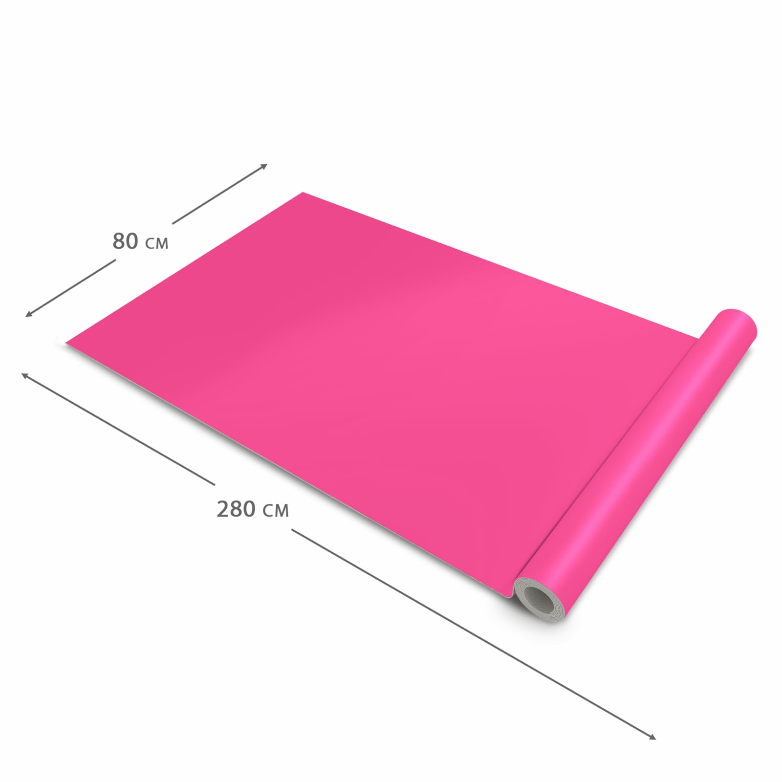 Bodenschonender rutschfester Küchenteppich mit Motiv Pinker Hintergrund in der Grösse 80x250 cm