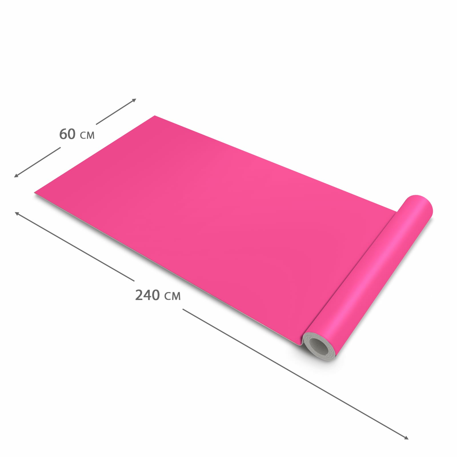 Waschbarer rutschfester Küchenteppich mit Motiv Pinker Hintergrund in der Größe 80x250 cm