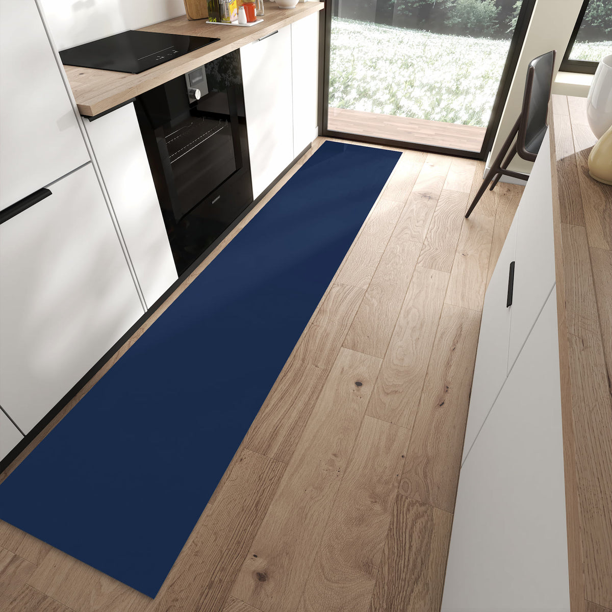 13 Größen – von 60 × 90 bis 80 × 300 cm – Küchenläufer - Mitternachtsblau