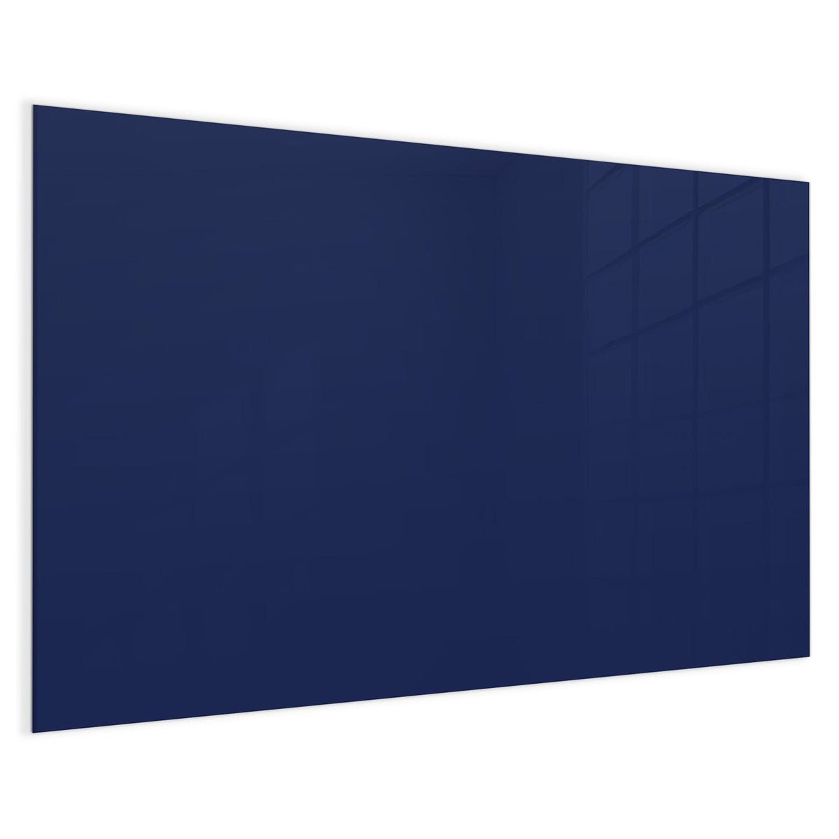 4 mm Glas statt lackiertem Blech – Magnettafel - Tiefseeblau