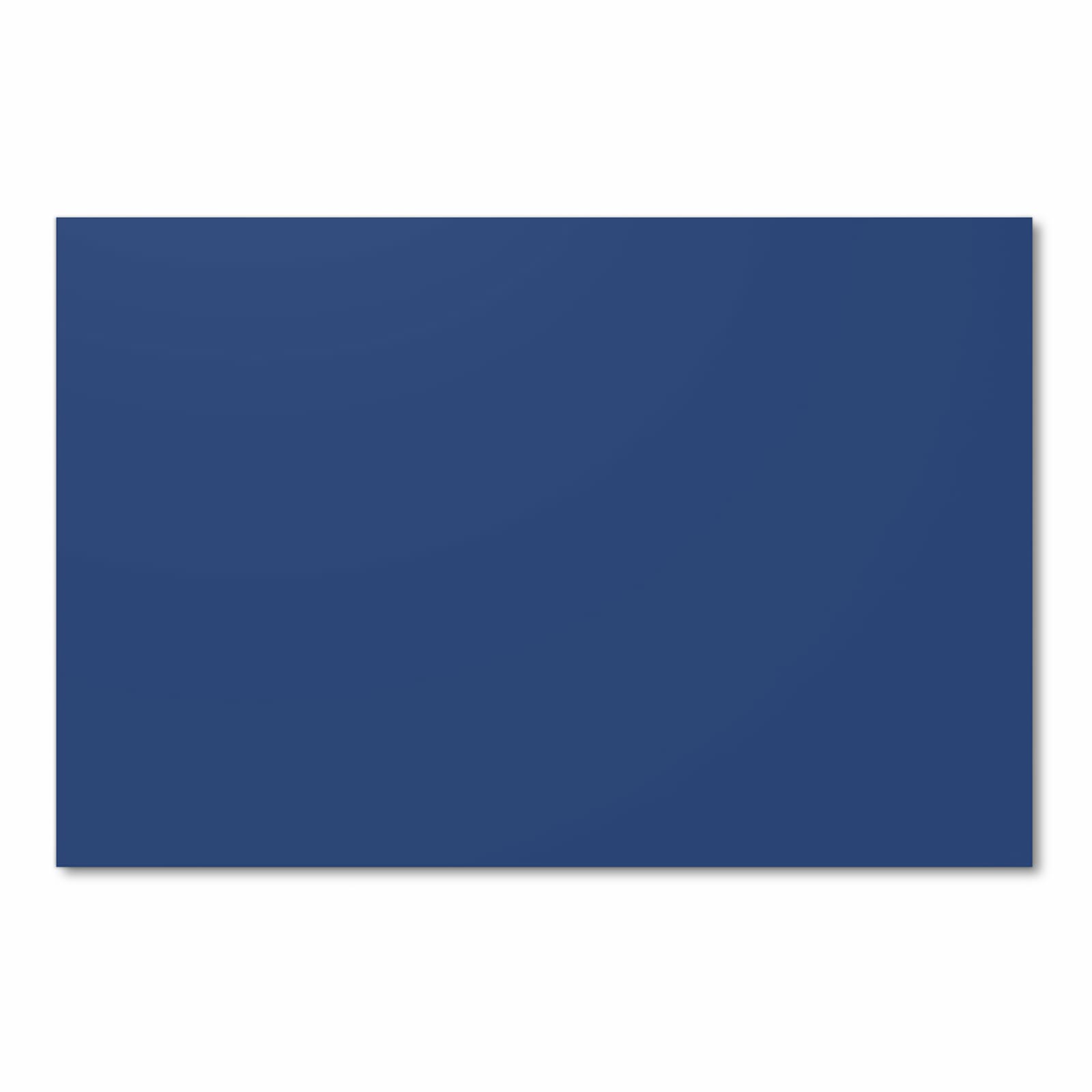 Pflegeleichter langer Teppich mit Motiv Marineblauer Hintergrund III in Frontansicht für den Flur