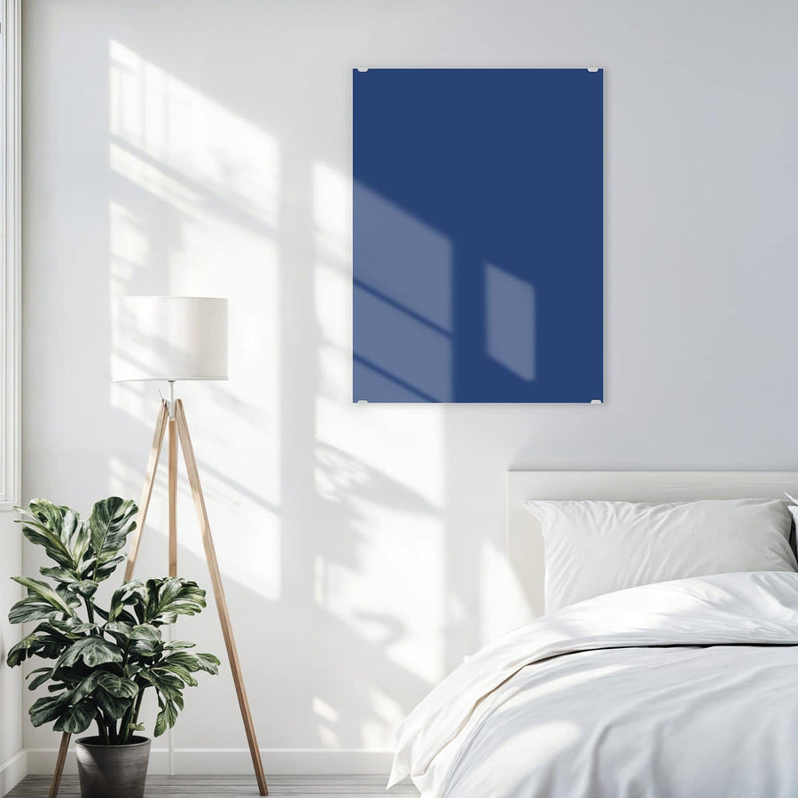 Maße Wandbild - Jeansblau - Hochformat