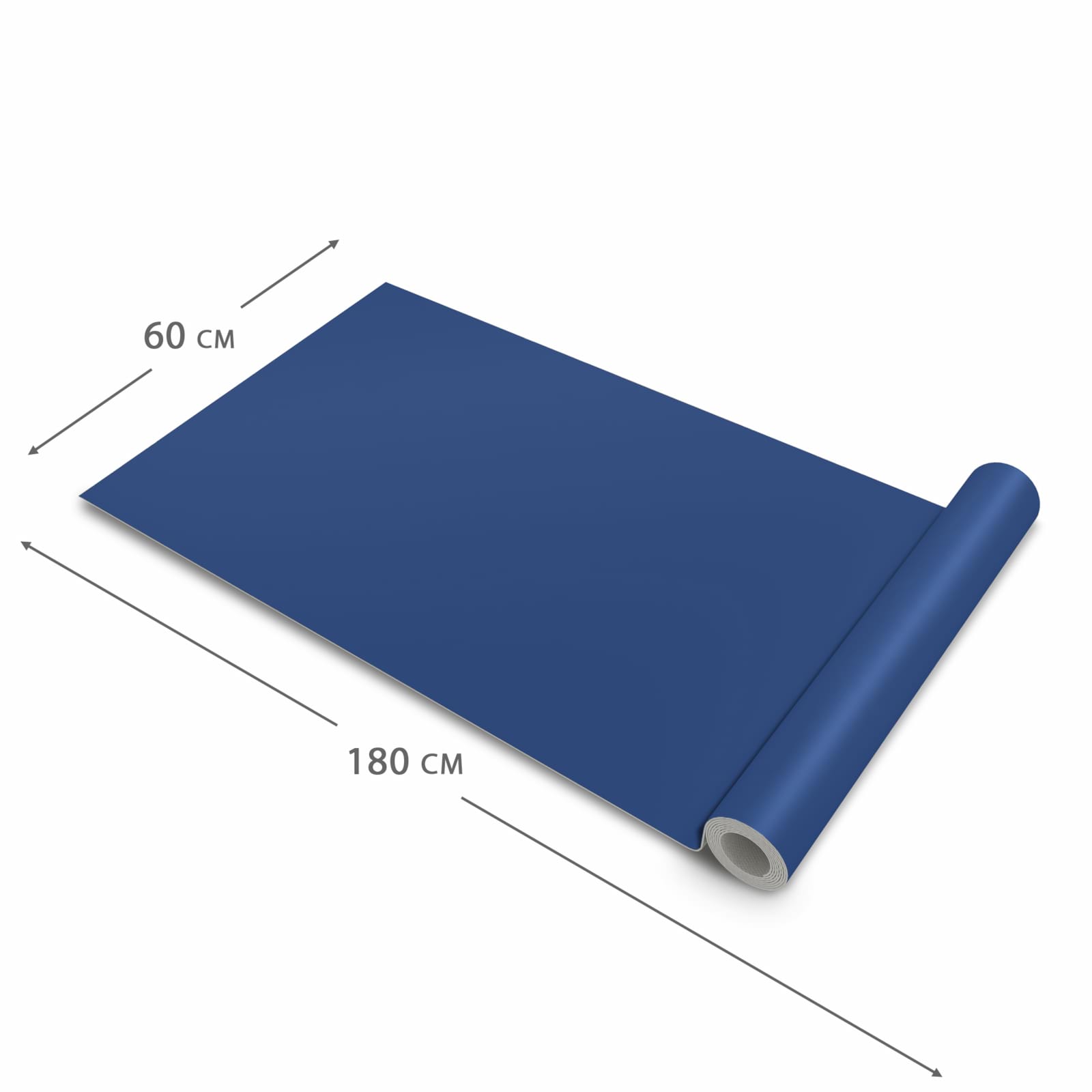 Feuchtigkeitsresistenter Bodenläufer mit Motiv Marineblauer Hintergrund III in der Grösse 80x200 cm