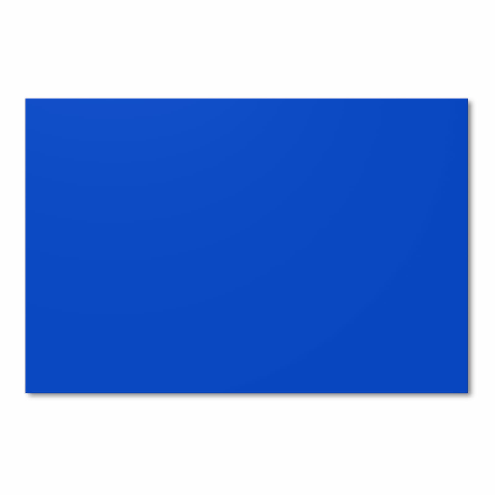 Langlebiger Küchenläufer mit Motiv Königsblauer Hintergrund III in Frontansicht