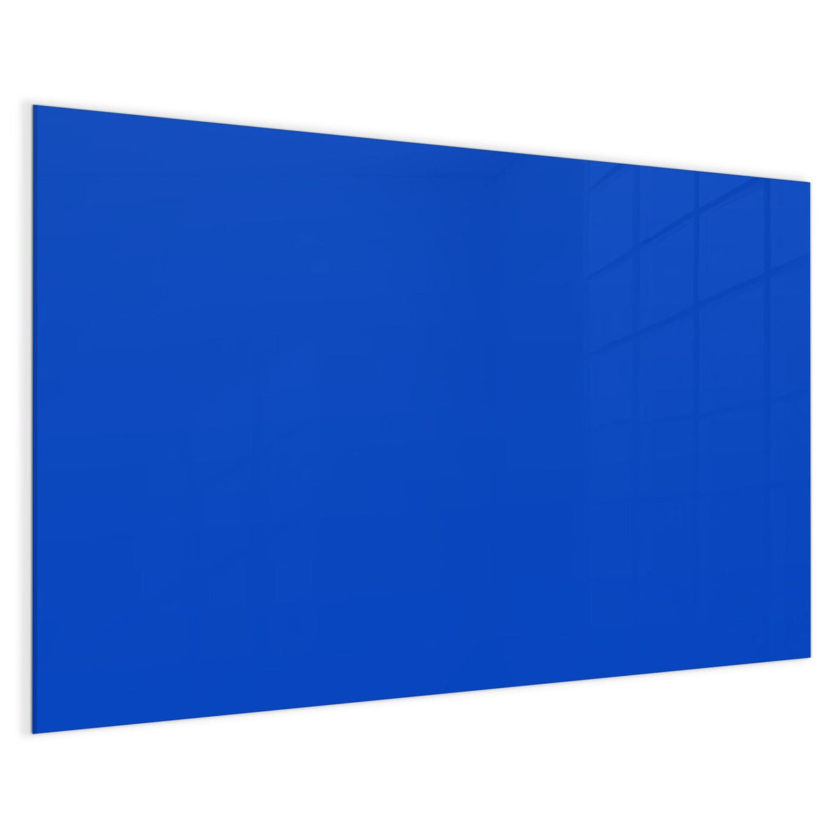 4 mm Glas statt lackiertem Blech – Magnettafel - Kornblumenblau