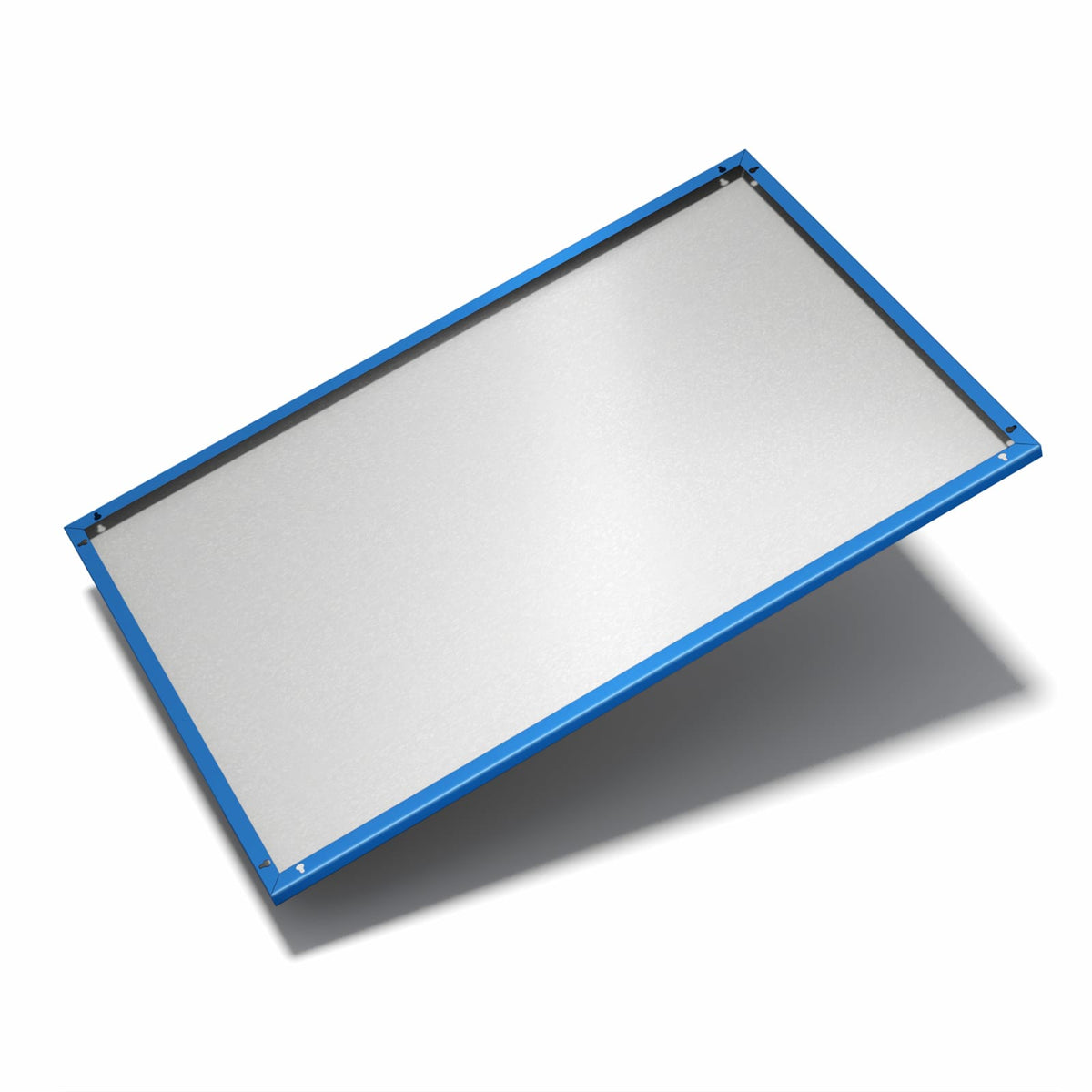 Nur 7 mm – liegt eng an der Wand – Metall Magnettafel - Saphirblau