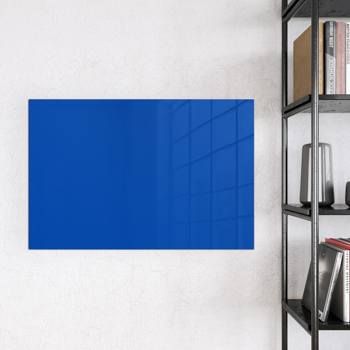 9 Größen – von 30 × 30 bis 120 × 90 cm – Magnettafel - Ultramarinblau