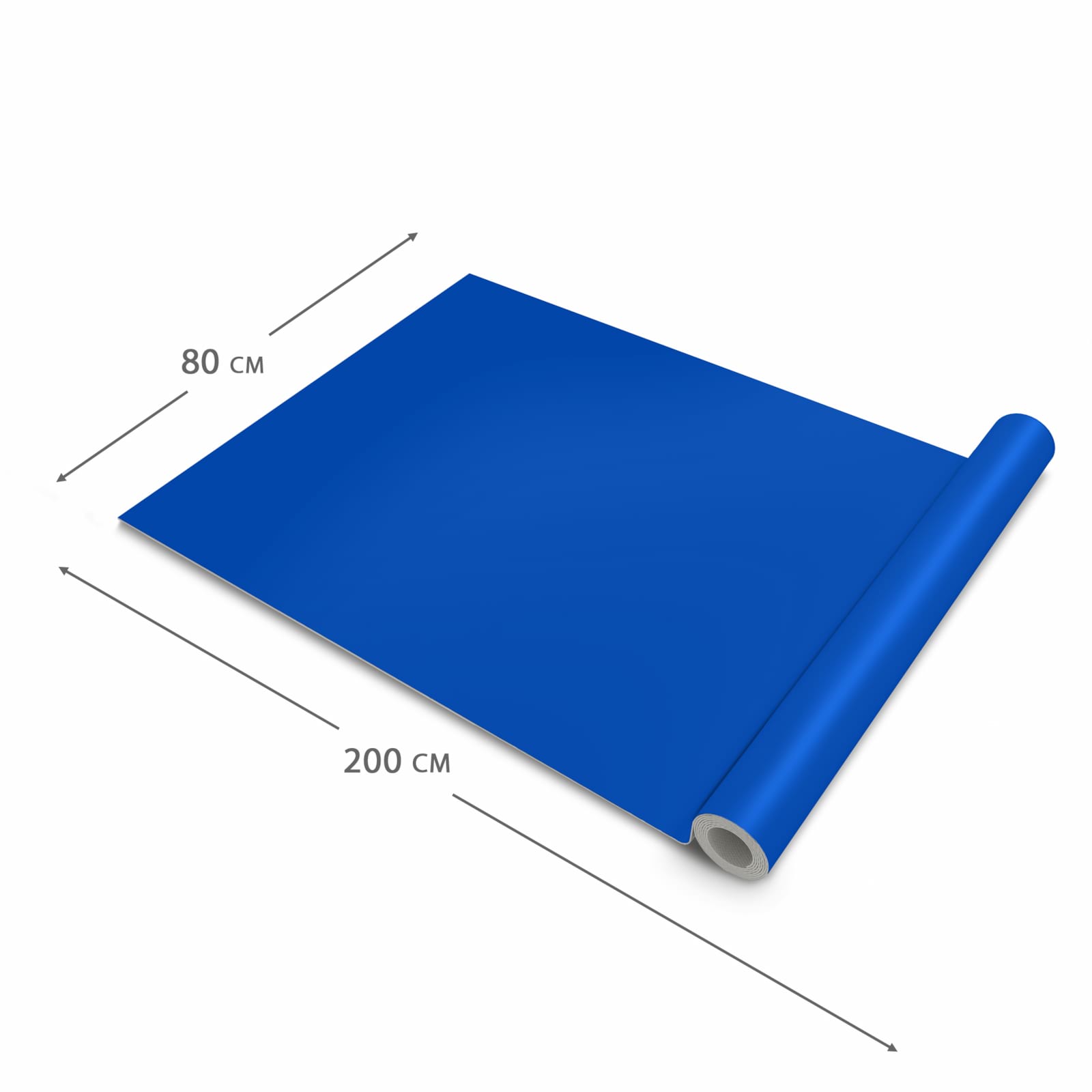 Strapazierfähiger dünner Teppich mit Motiv Dunkelblauer Hintergrund II in der Grösse 60x300 cm