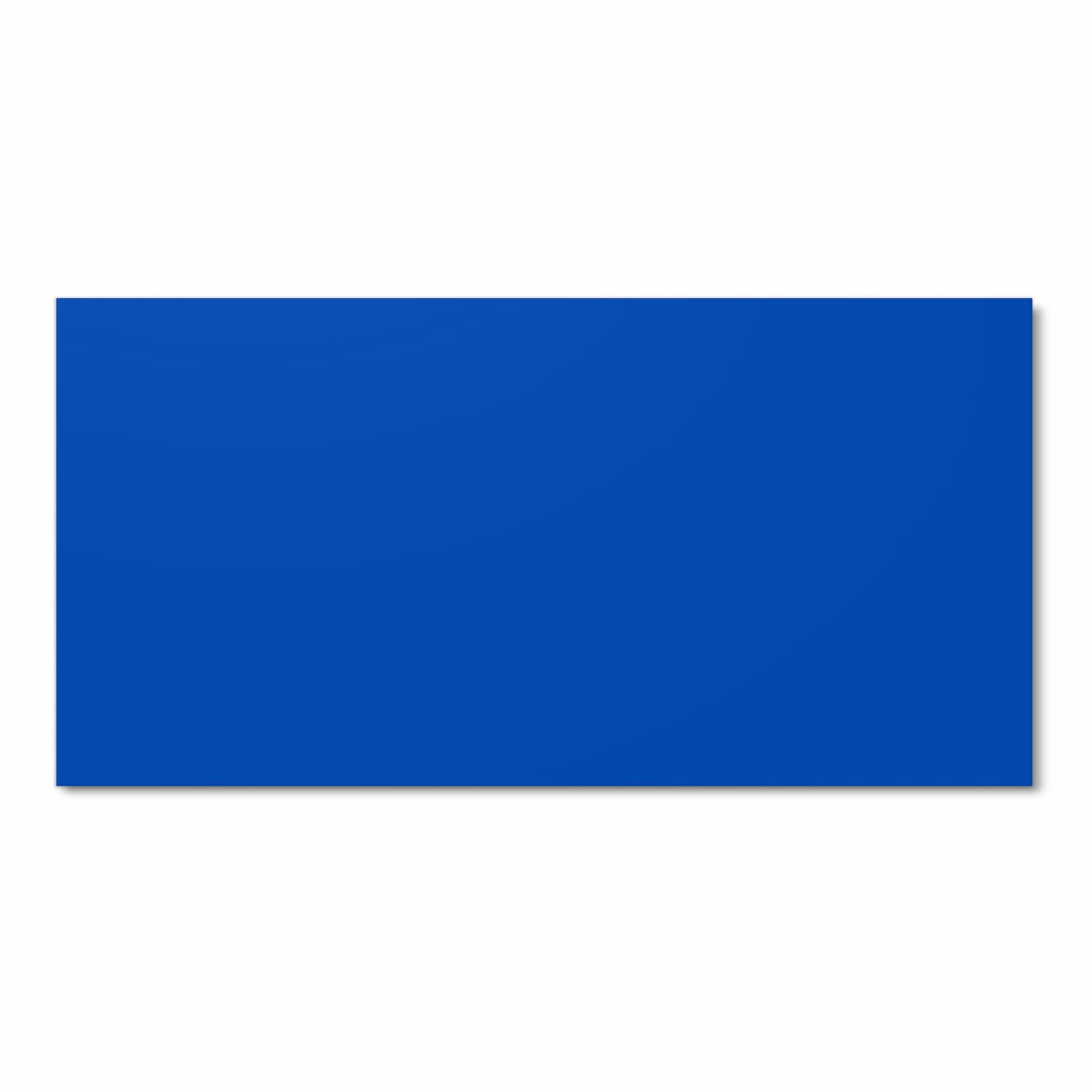 Langlebiger Küchenvorleger mit Motiv Dunkelblauer Hintergrund II in Frontansicht