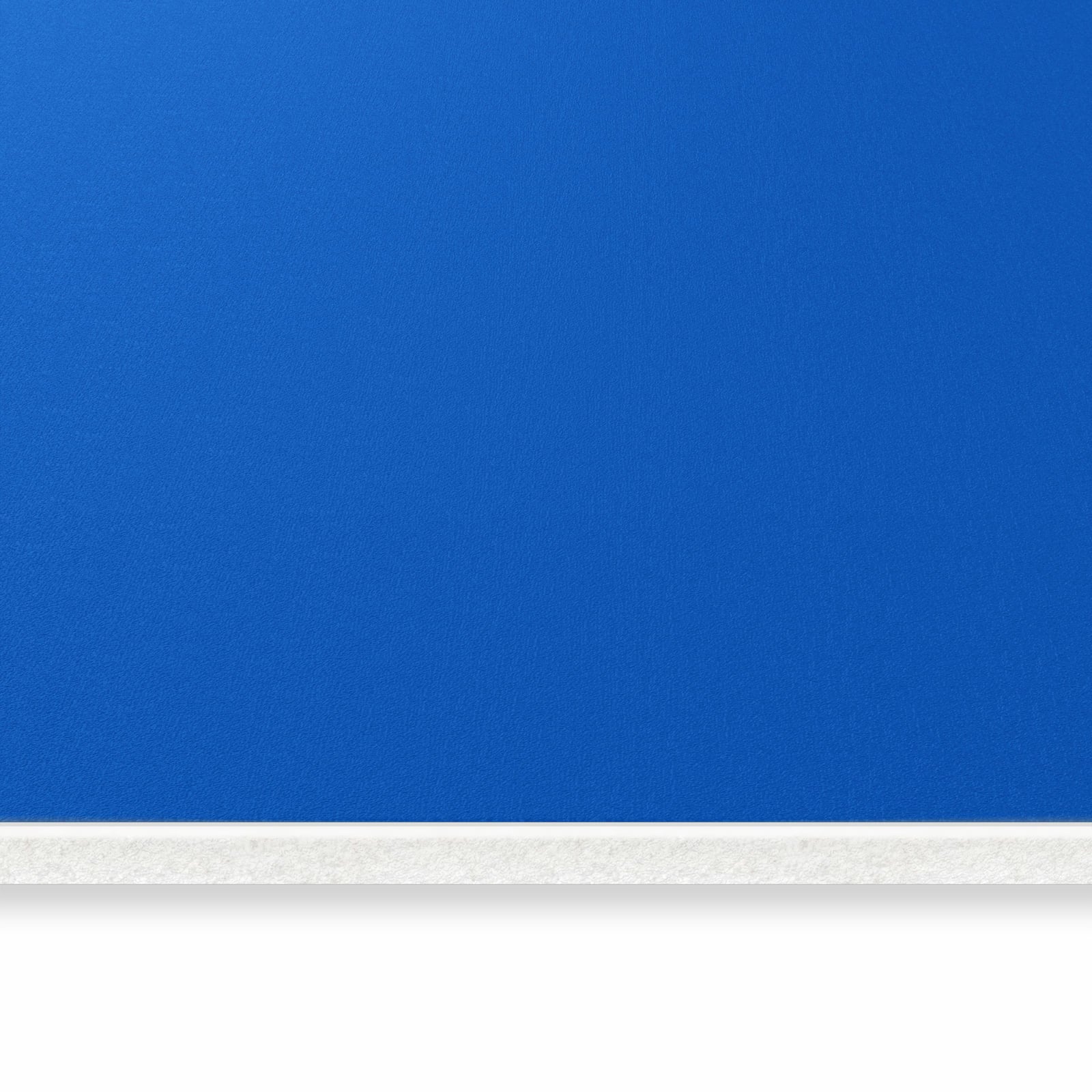 UV-beständiger waschbarer Küchenläufer mit Motiv Dunkelblauer Hintergrund III in seitlicher Ansicht