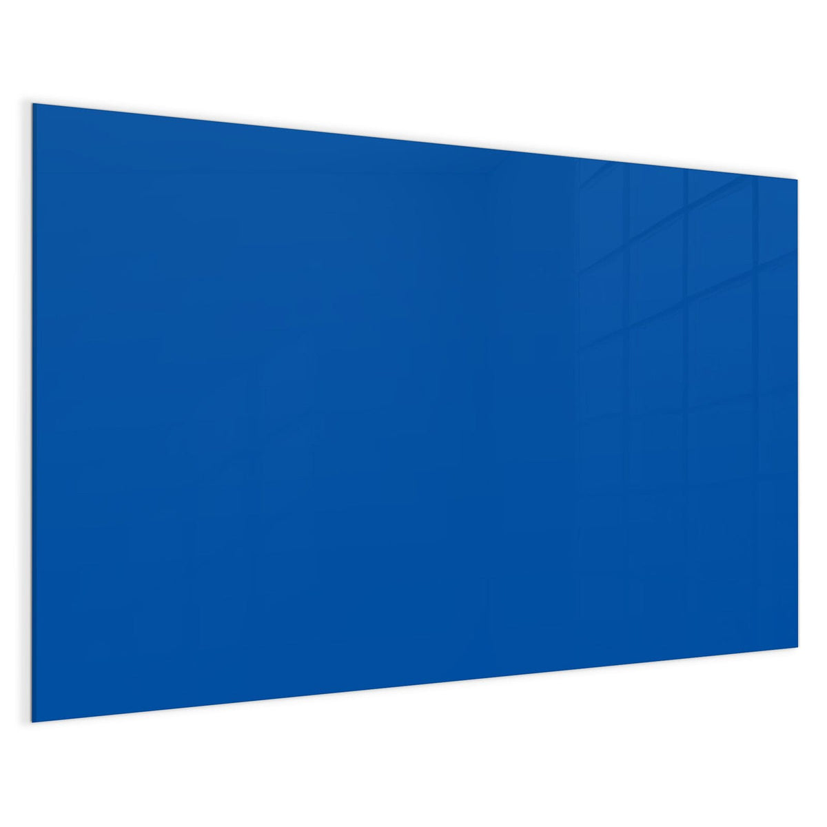 4 mm Glas statt lackiertem Blech – Magnettafel - Signalblau