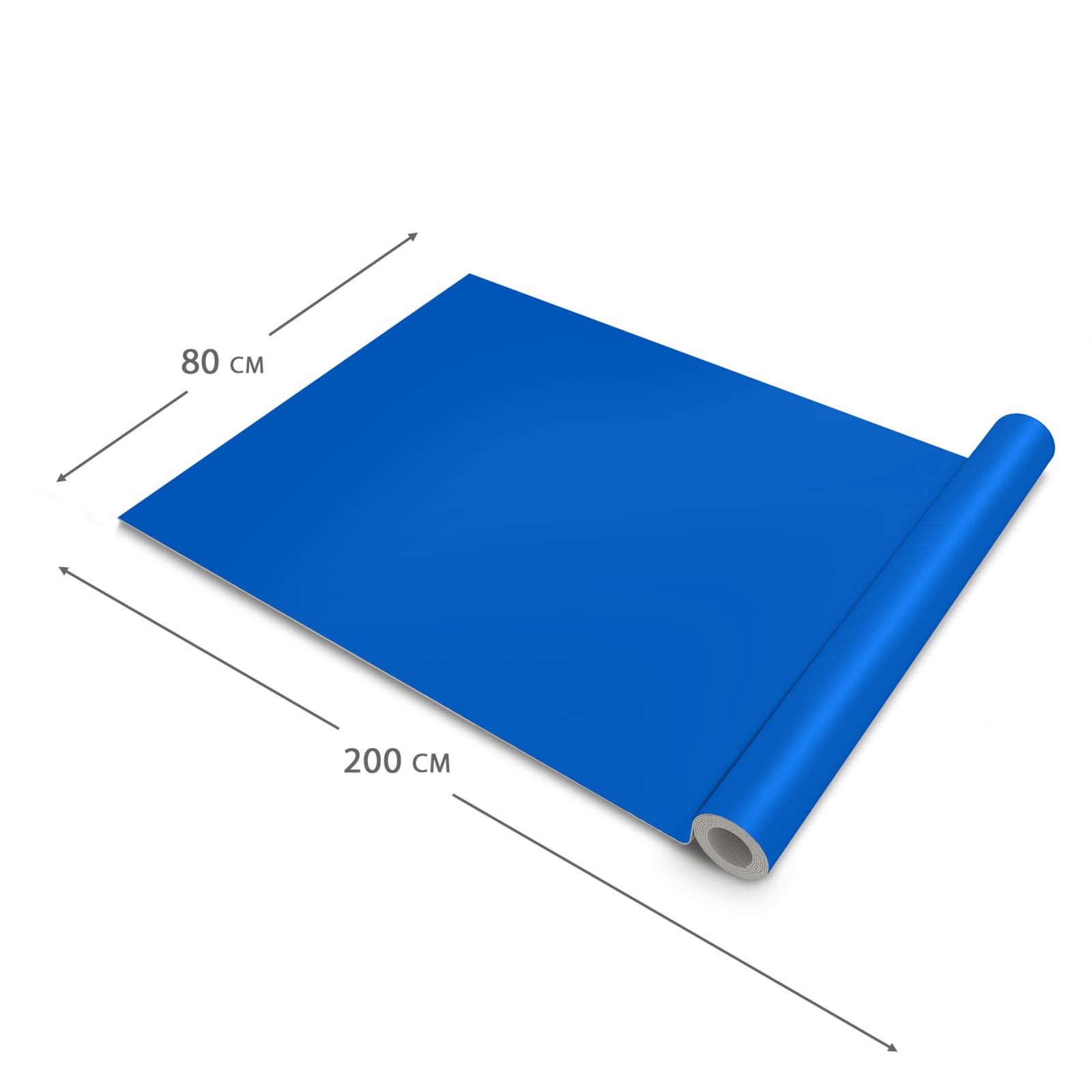 Langlebiger waschbarer Küchenläufer mit Motiv Blauer Hintergrund I in der Grösse 60x270 cm