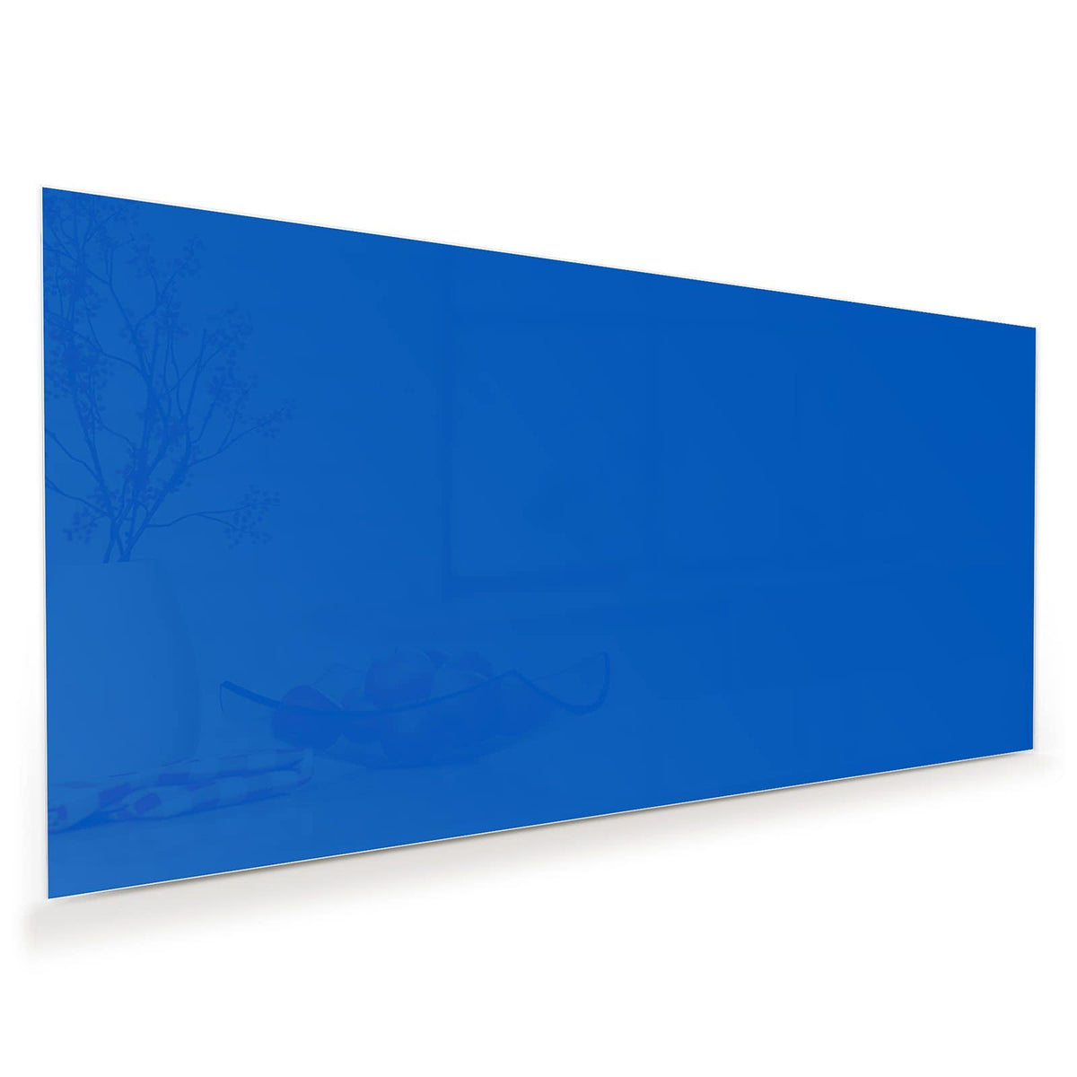 Vollflächiges kräftiges Mittelblau