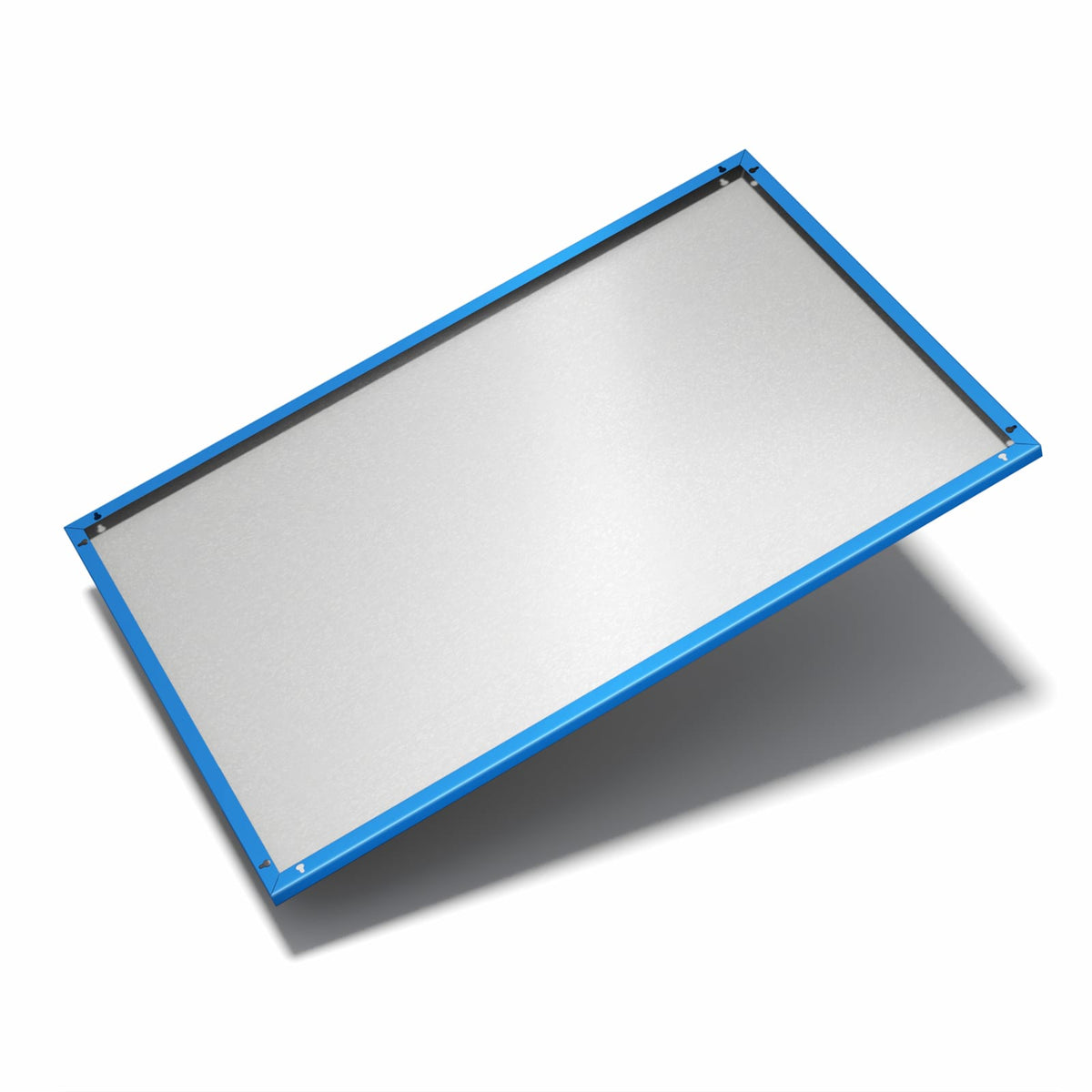 Nur 7 mm – liegt eng an der Wand – Metall Magnettafel - Kobaltblau