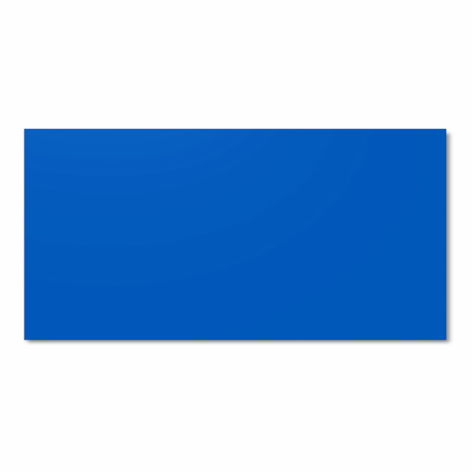 Rutschfester Küchenläufer mit Motiv Blauer Hintergrund I in Frontansicht für angenehme Haptik