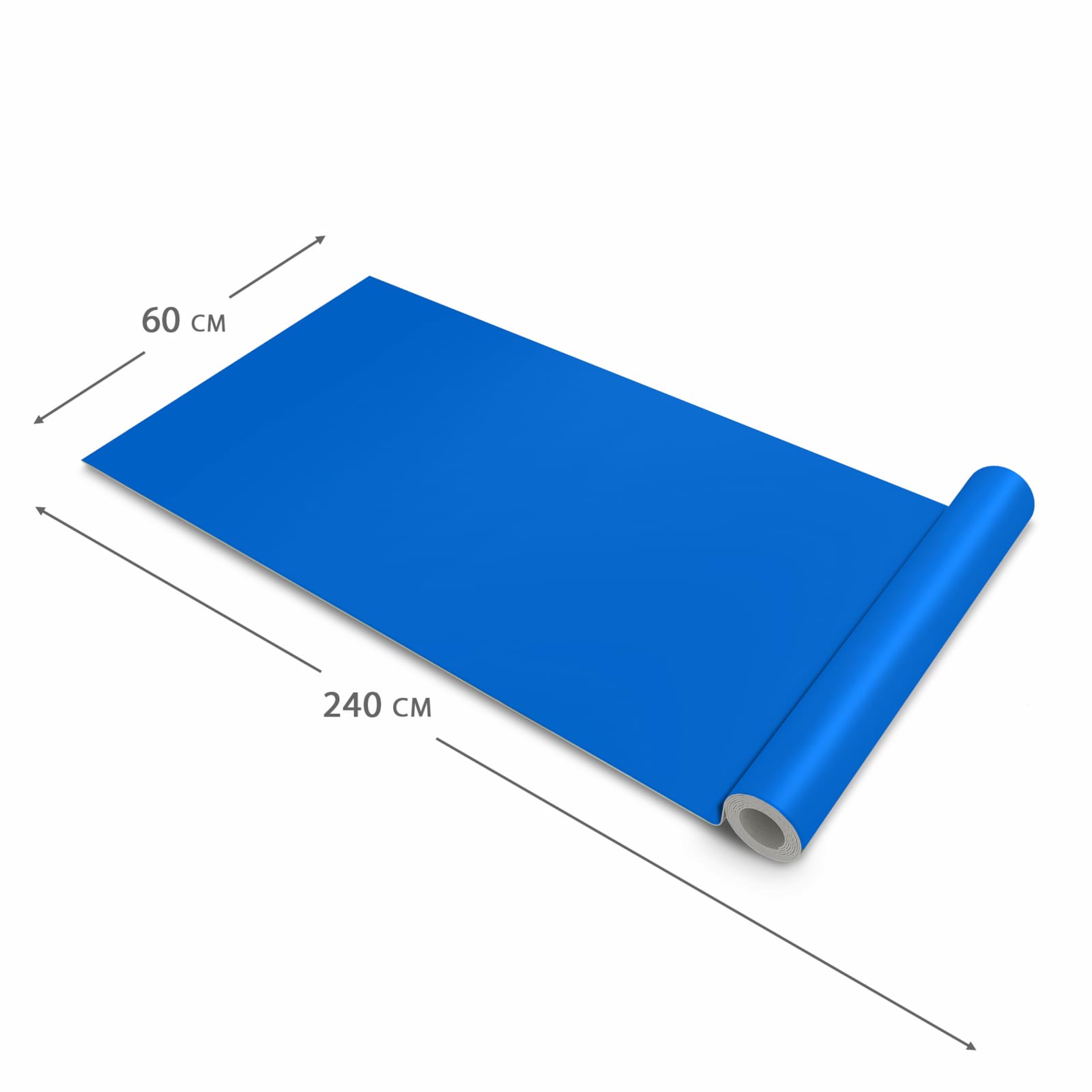 Abriebfester rutschfester Küchenteppich mit Motiv Blauer Hintergrund II in der Grösse 60x240 cm