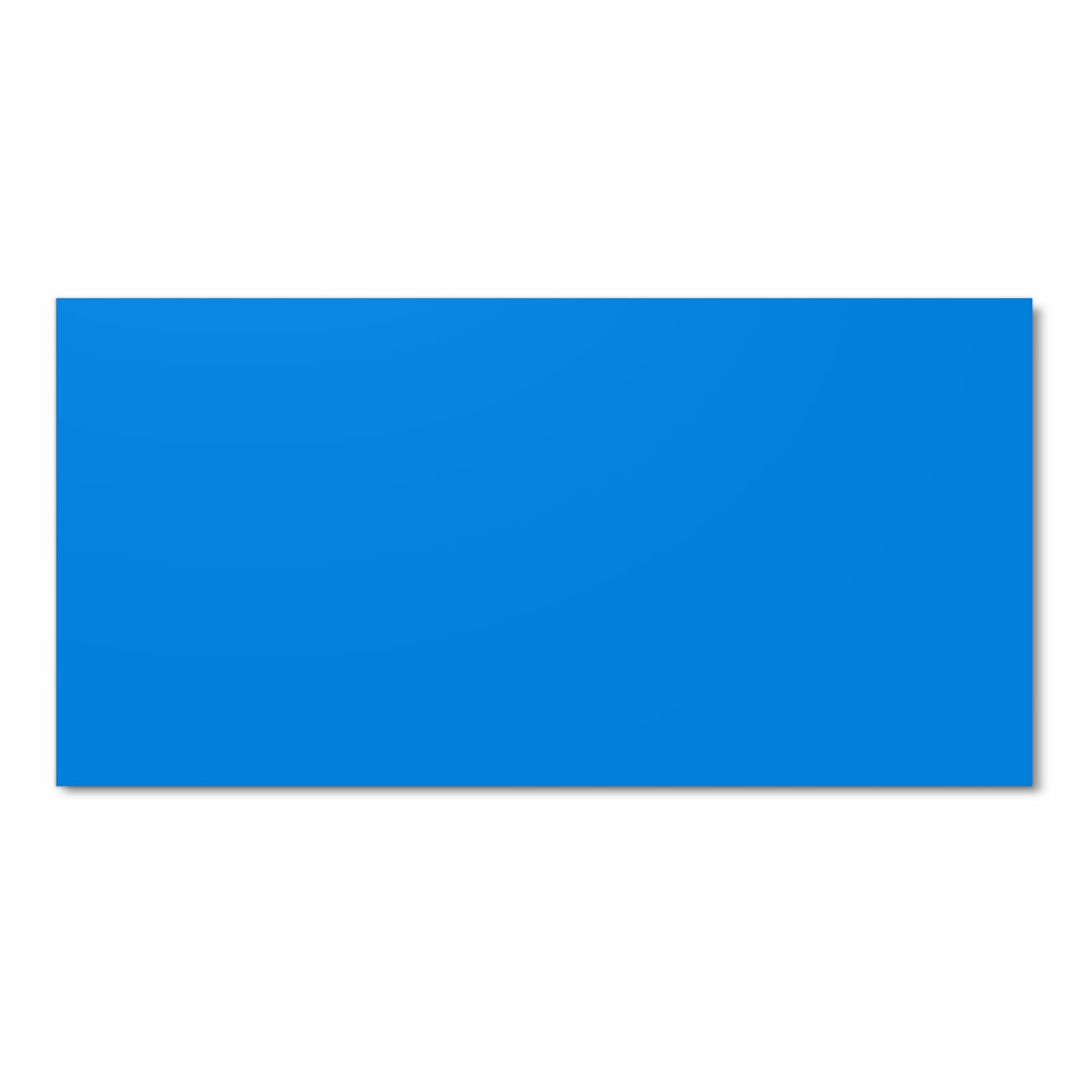 Feuchtigkeitsresistenter dünner Küchenteppich mit Motiv Hellblauer Hintergrund I in Frontansicht