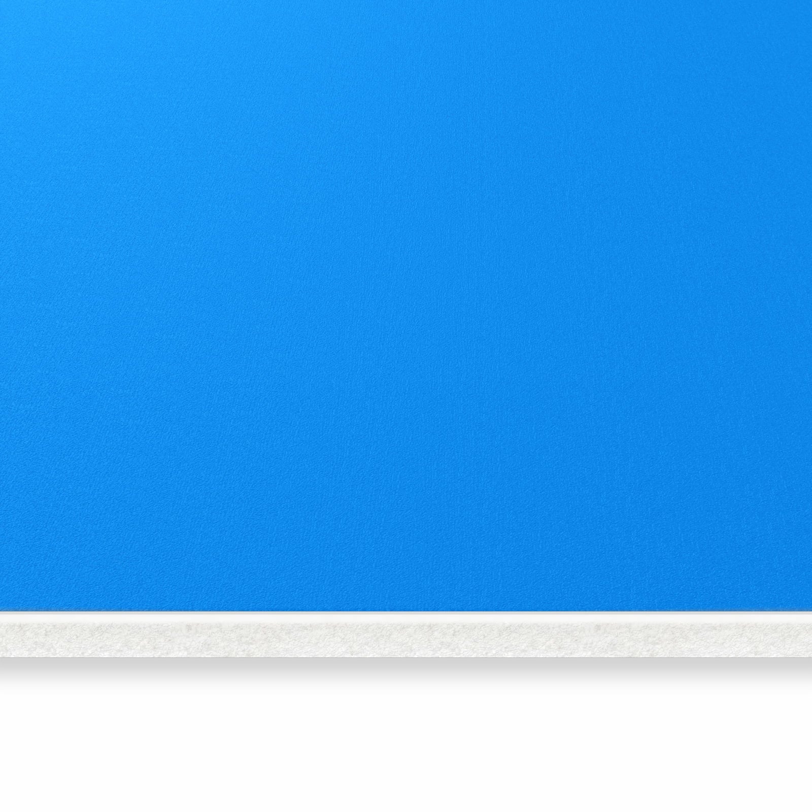 Zeitsparender Küchenläufer mit Motiv Hellblauer Hintergrund I in seitlicher Ansicht