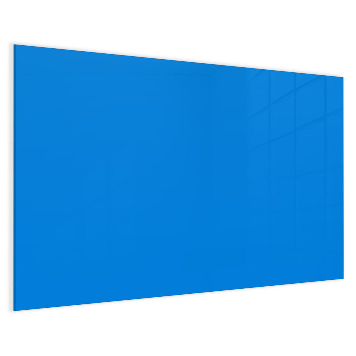 4 mm Glas statt lackiertem Blech – Magnettafel - Azurblau