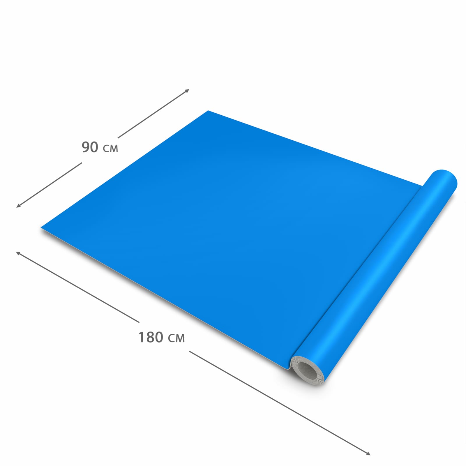Farbbeständiger Bodenläufer mit Motiv Hellblauer Hintergrund I in der Grösse 60x240 cm