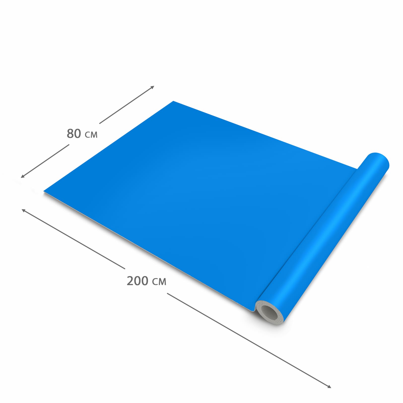 Feuchtigkeitsresistenter waschbarer Küchenteppich mit Motiv Hellblauer Hintergrund I in der Grösse 60x240 cm