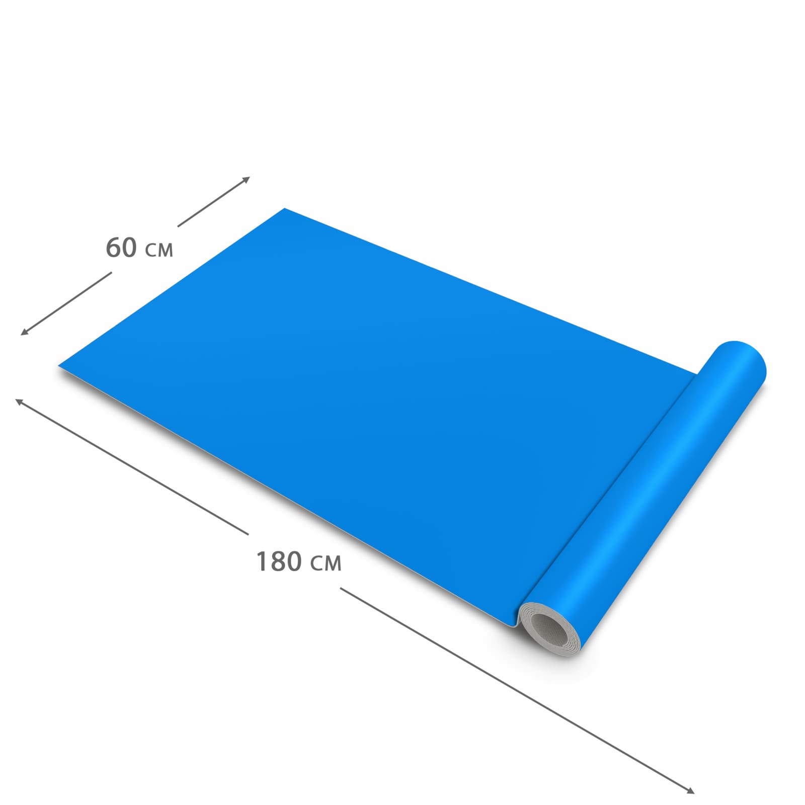 Hygienischer Küchenläufer mit Motiv Hellblauer Hintergrund I in der Größe 60x240 cm für den Flur