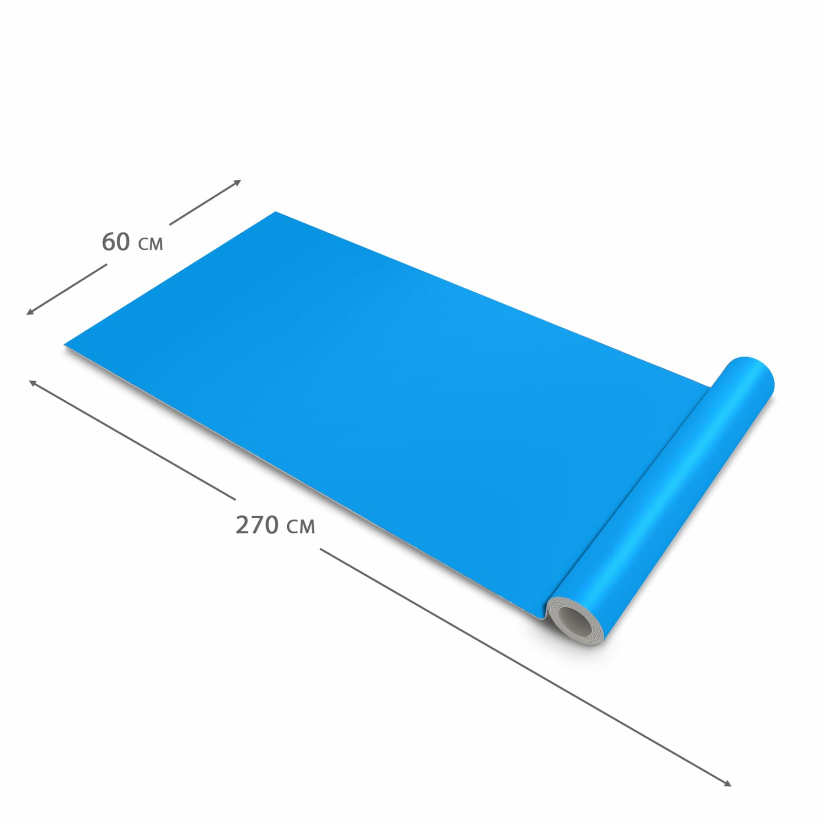 Wasserabweisender Läufer für die Küche mit Motiv Hellblauer Hintergrund II in der Grösse 60x180 cm