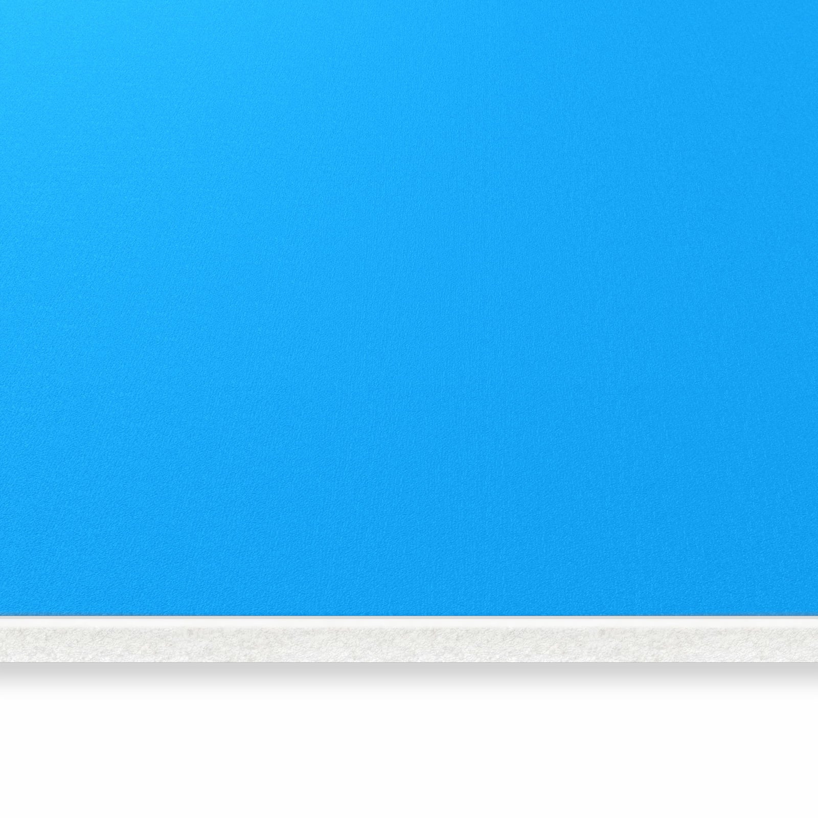 Küchenteppich mit Motiv Hellblauer Hintergrund II in seitlicher Ansicht für sichere Aufbewahrung