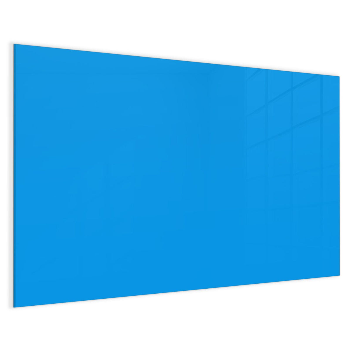4 mm Glas statt lackiertem Blech – Magnettafel - Wasserblau