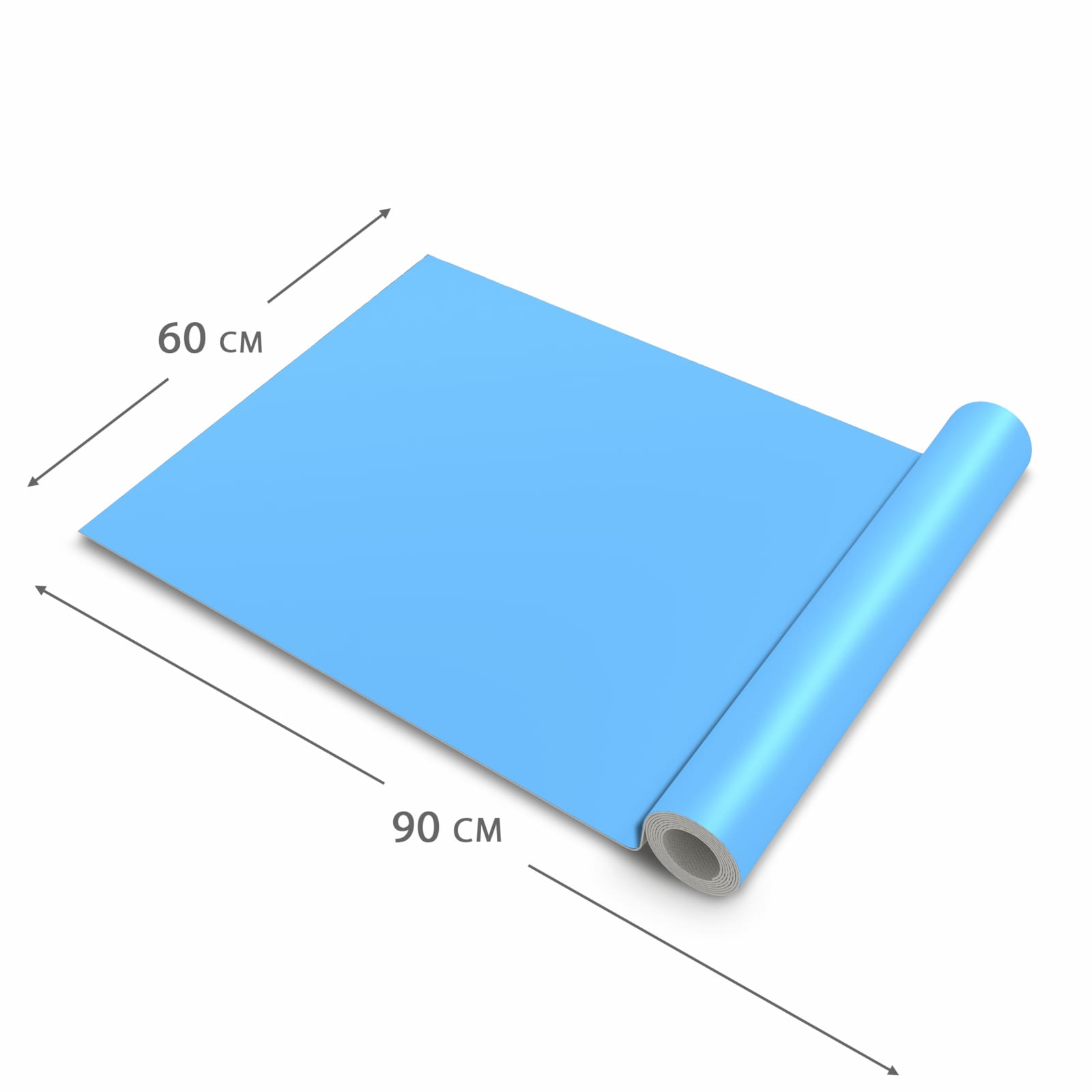 Bodenschonender moderner Küchenläufer mit Motiv Himmelblauer Hintergrund in der Grösse 60x180 cm