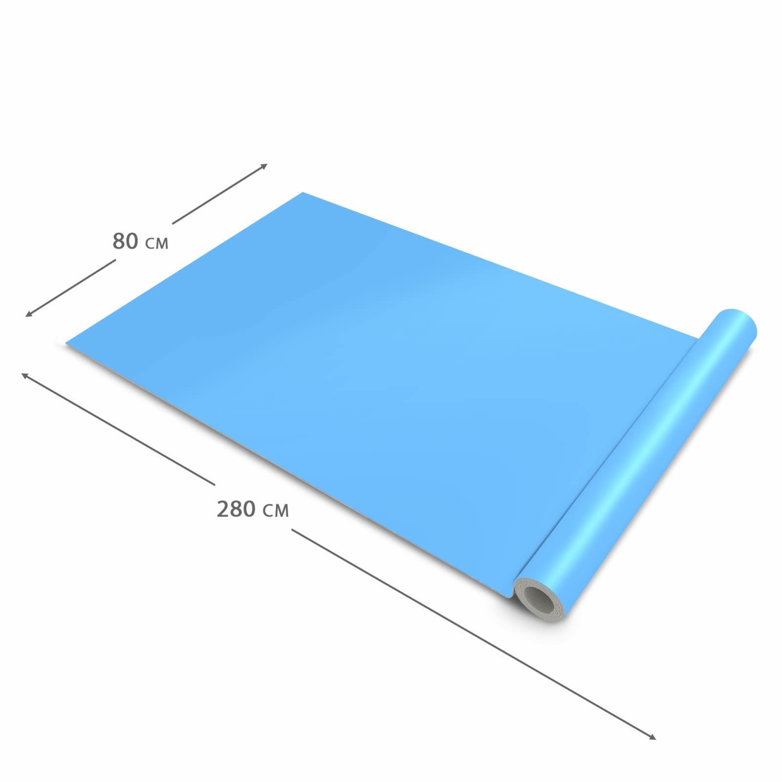 Farbbeständiger Küchenläufer mit Motiv Himmelblauer Hintergrund in der Grösse 60x180 cm