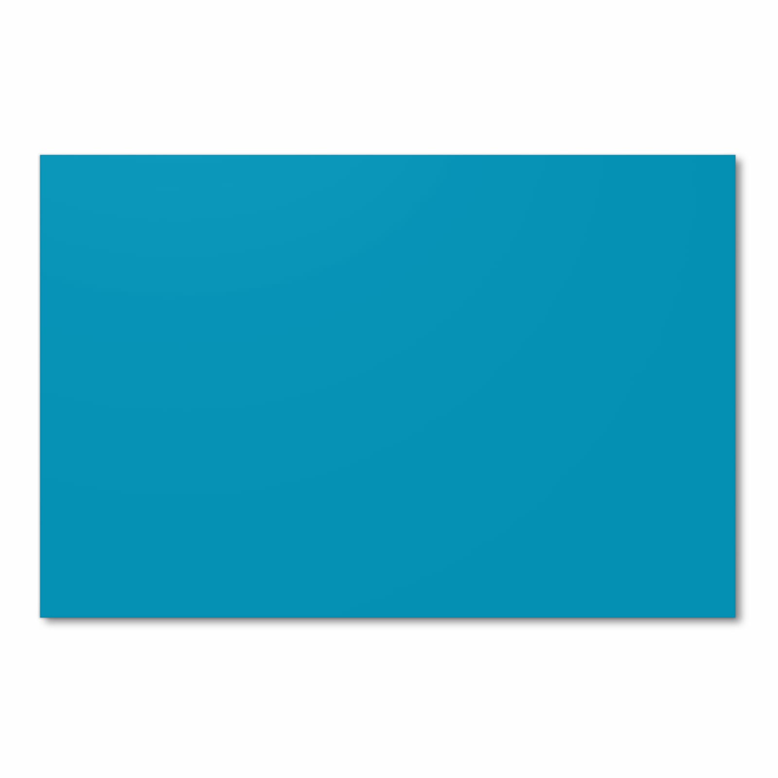 Bodenschonender Küchenläufer nach Maß mit Motiv Türkiser Hintergrund I in Frontansicht