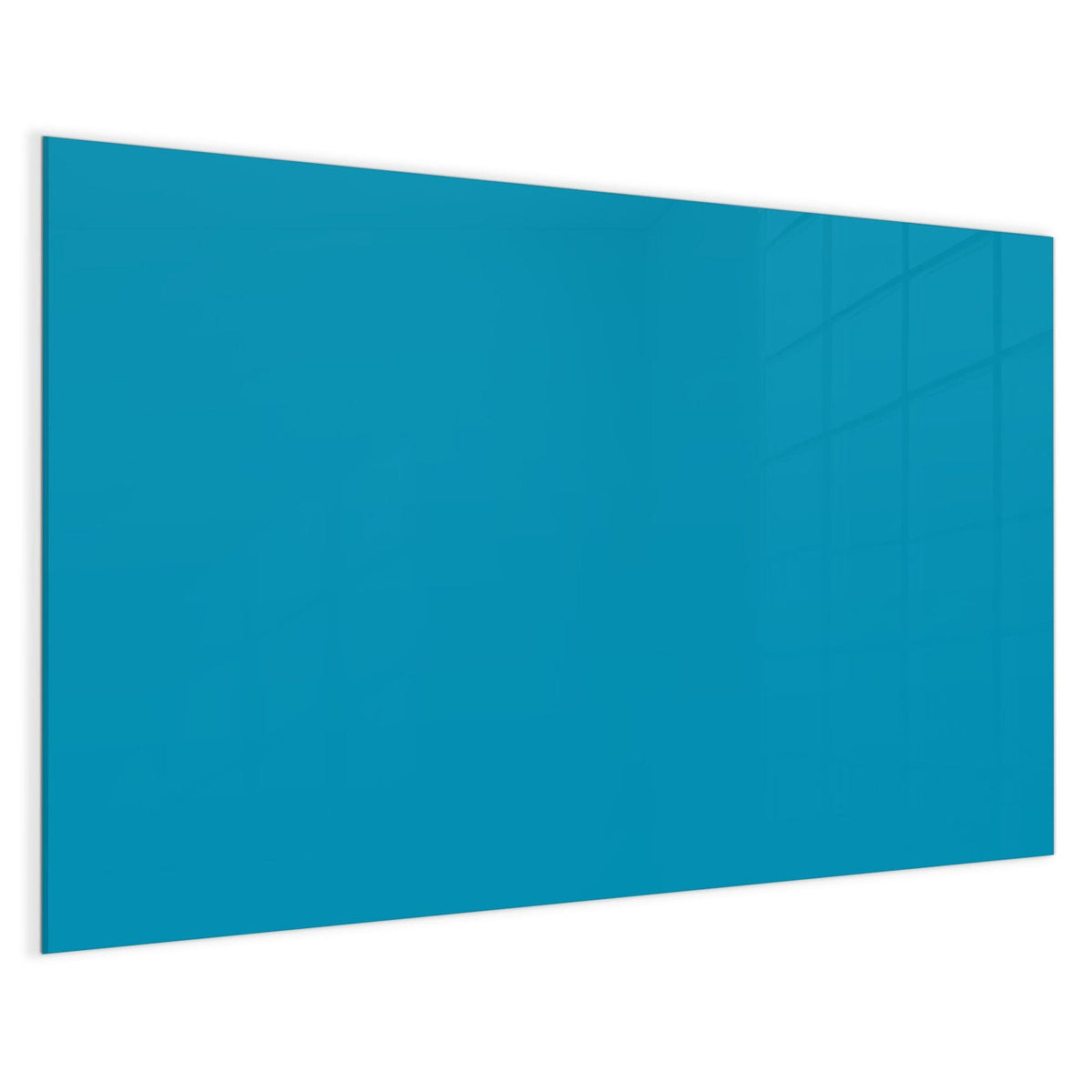 4 mm Glas statt lackiertem Blech – Magnettafel - Petrolblau
