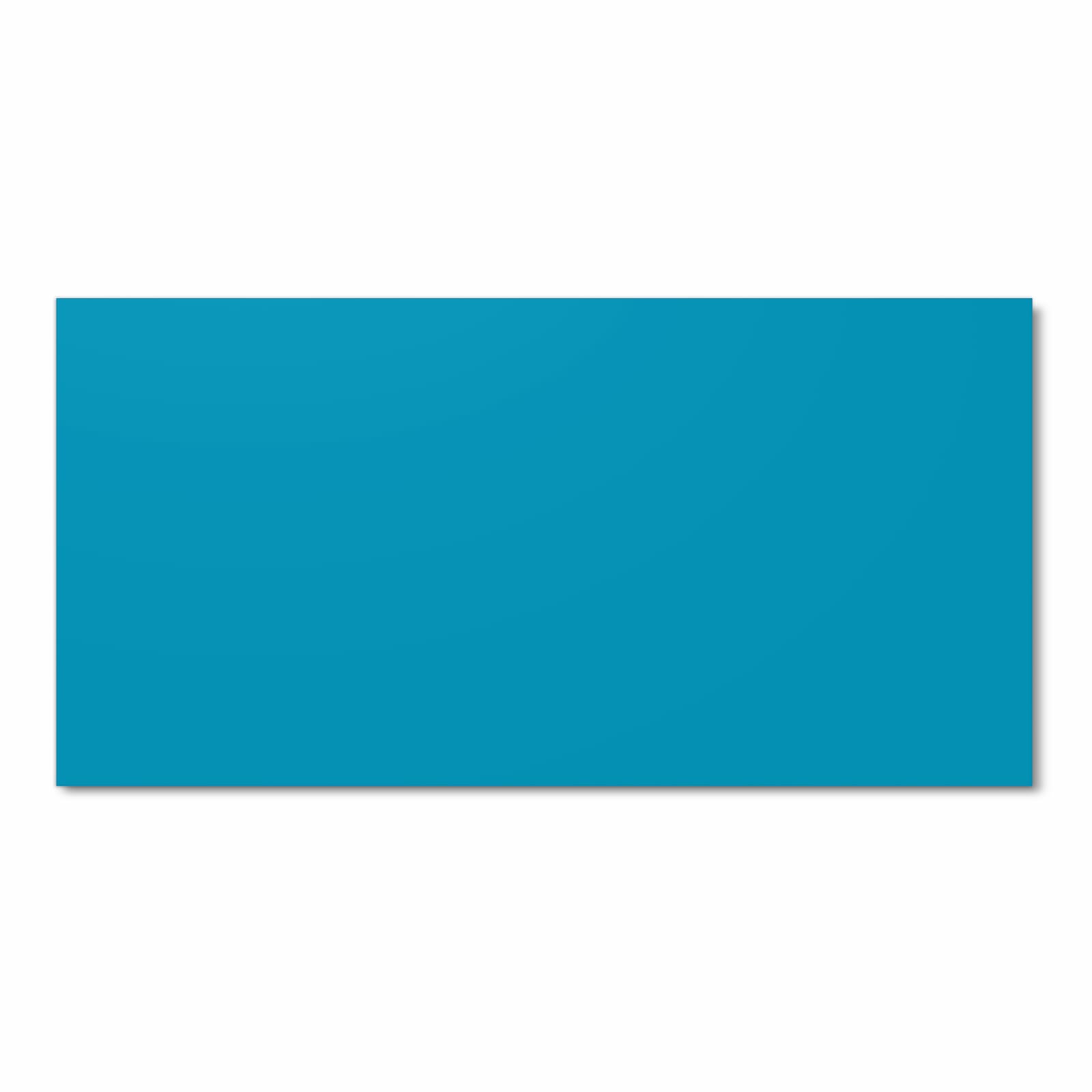 Hygienischer rutschfester Küchenläufer mit Motiv Türkiser Hintergrund I in Frontansicht