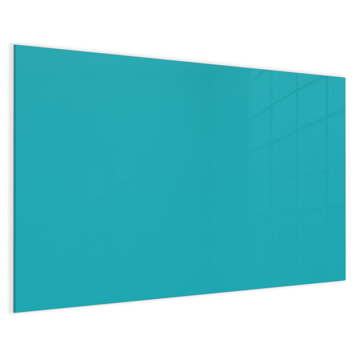 4 mm Glas statt lackiertem Blech – Magnettafel - Lagunentürkis
